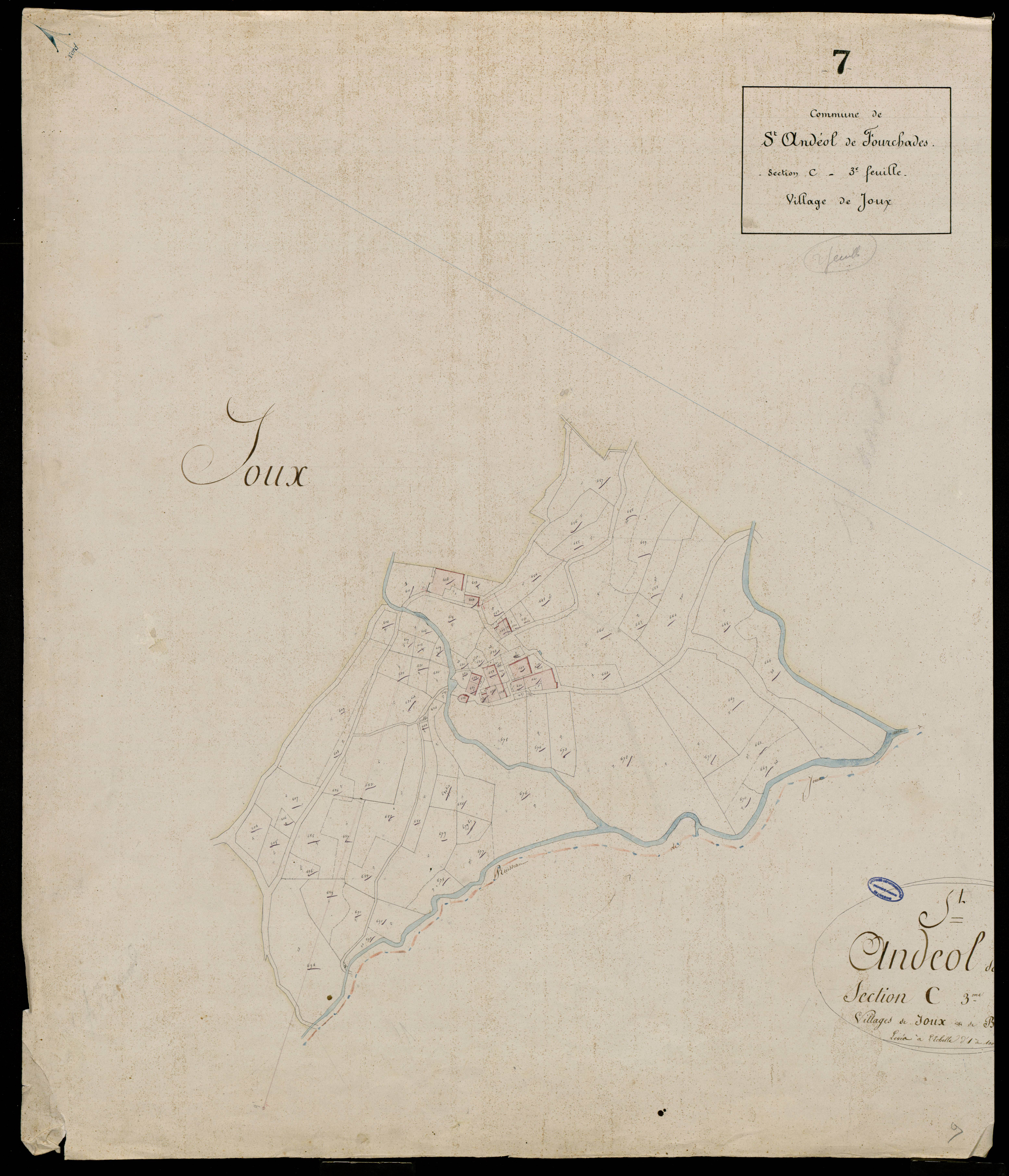 Saint-Andéol-de-Fourchades - Section C - Feuillet 3