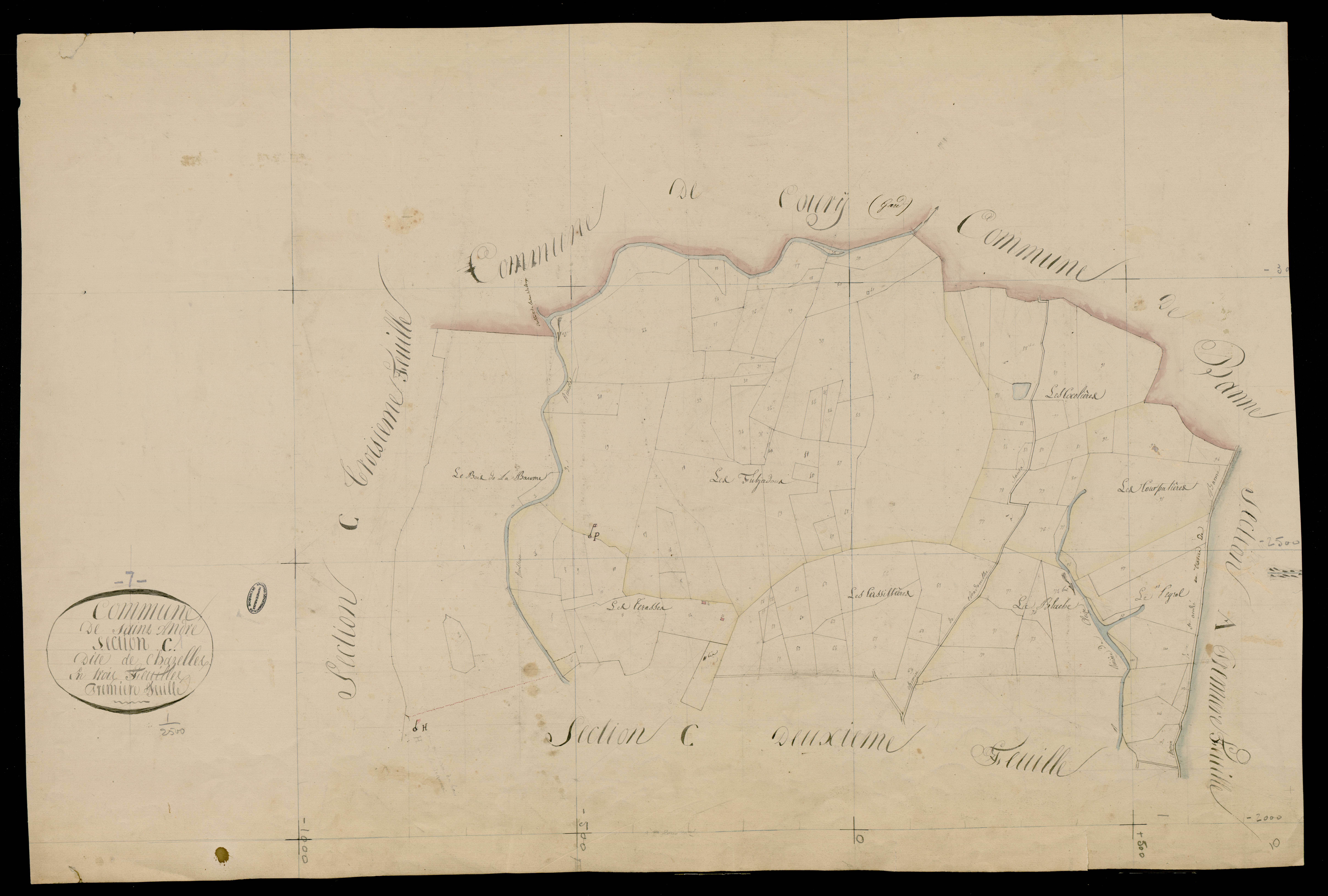 Saint-André-de-Cruzières - Section C - Feuillet 1