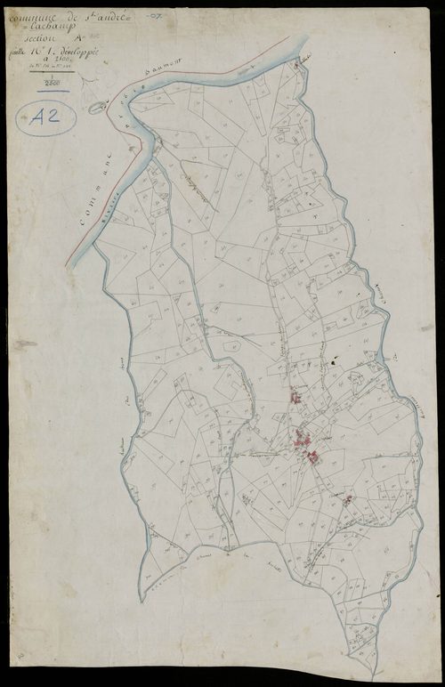 Saint-André-Lachamp - Section A - Feuillet 1