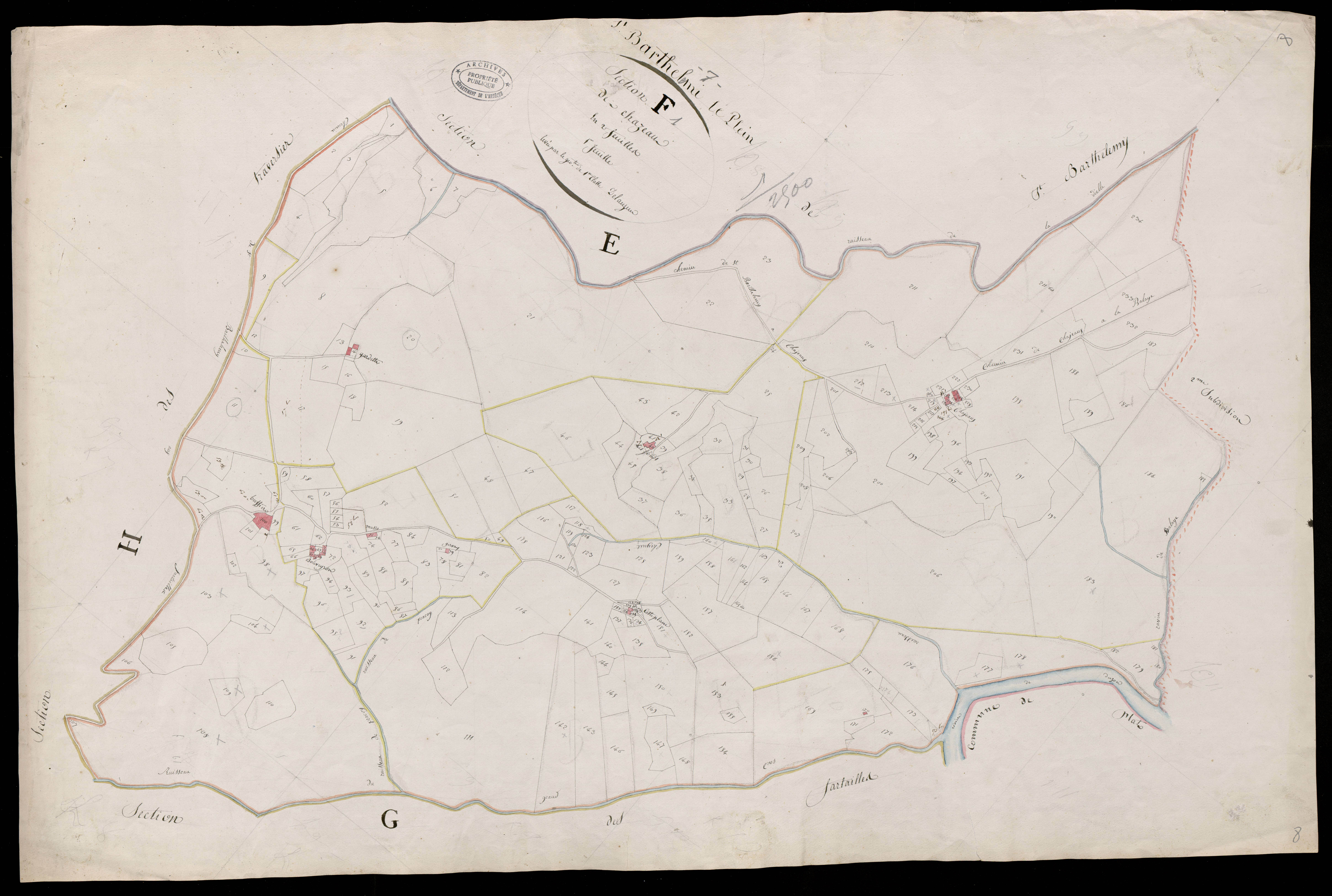 Saint-Barthélemy-le-Plain - Section F - Feuillet 1
