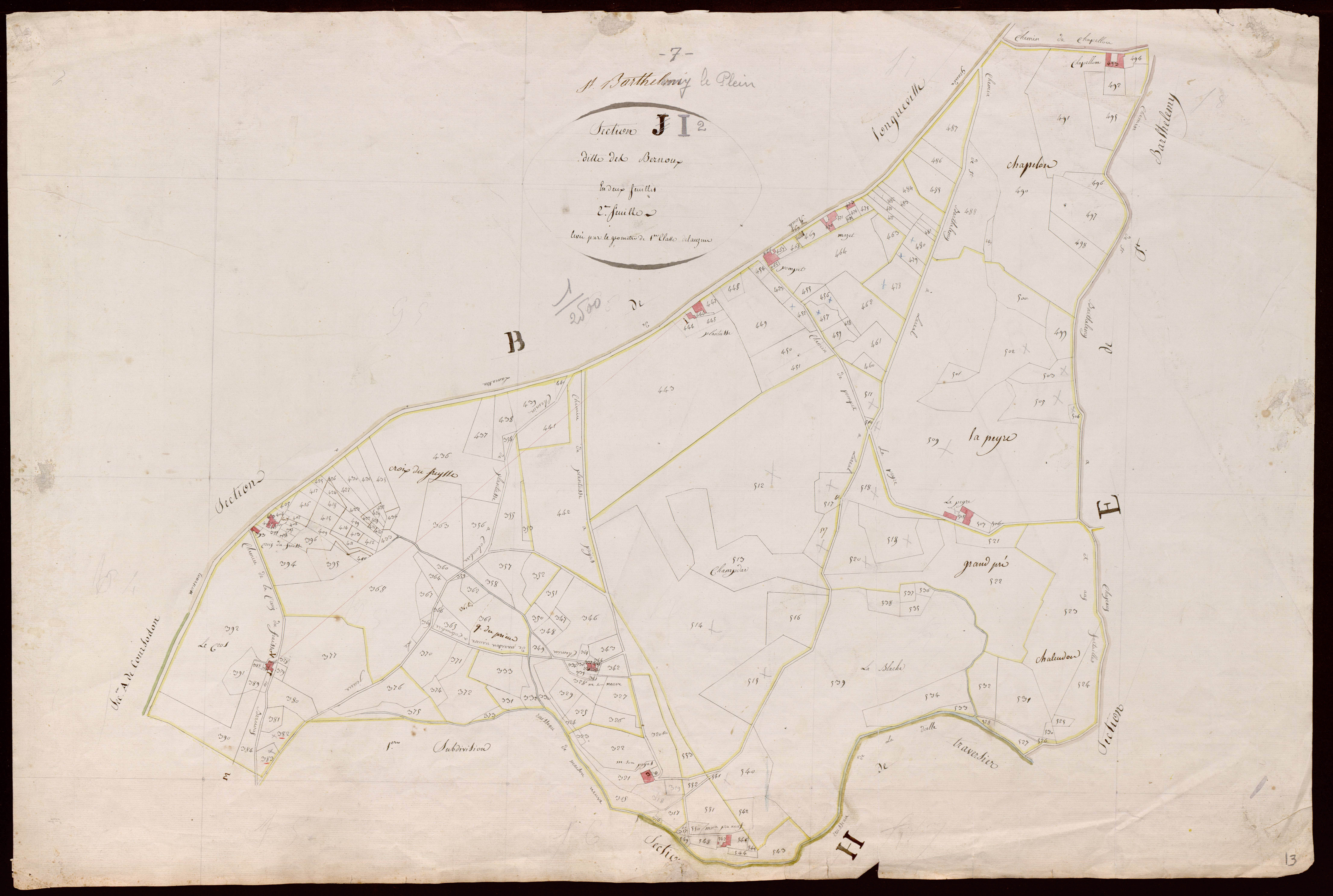 Saint-Barthélemy-le-Plain - Section I - Feuillet 2