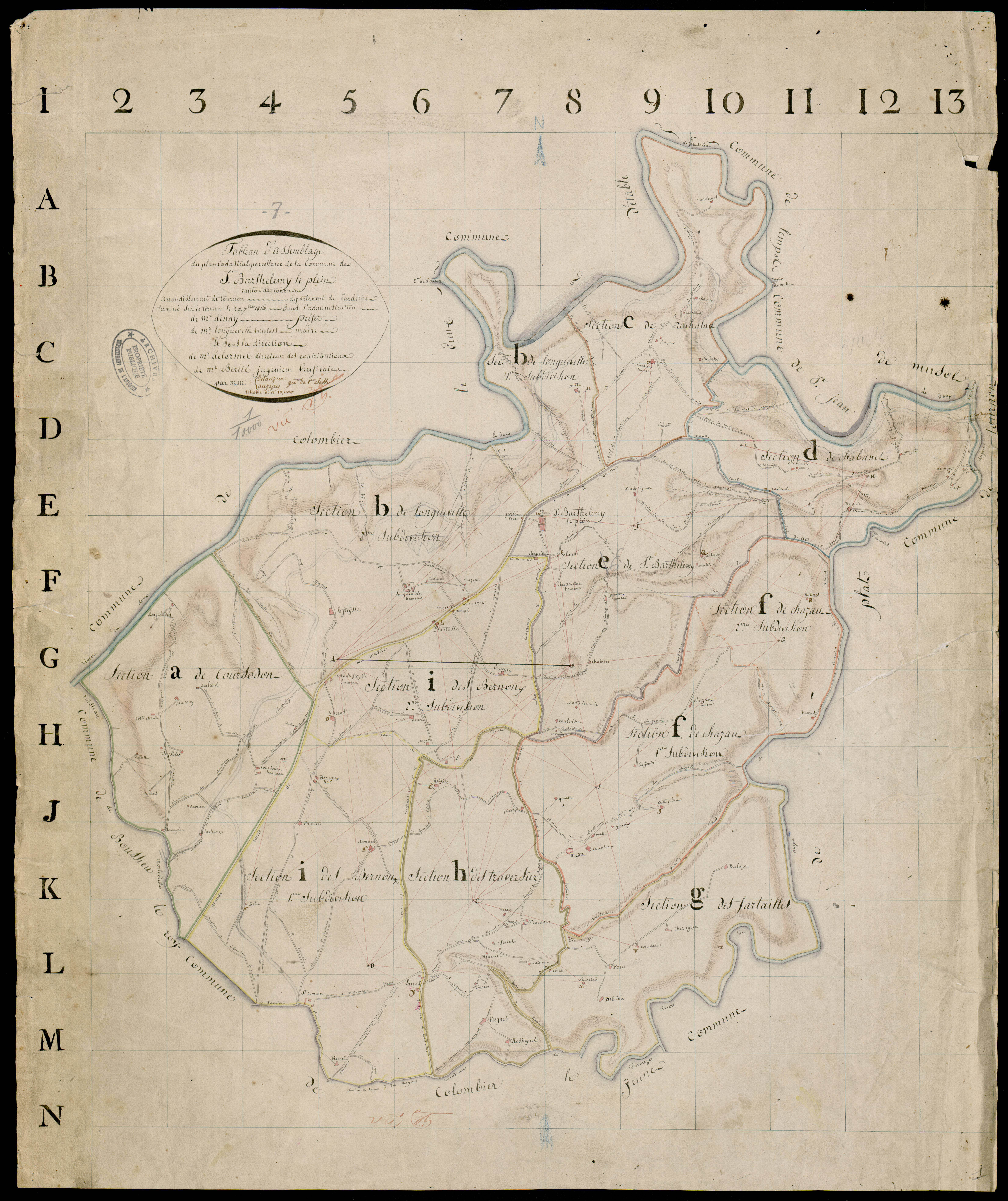 Saint-Barthélemy-le-Plain - Tableau d'assemblage