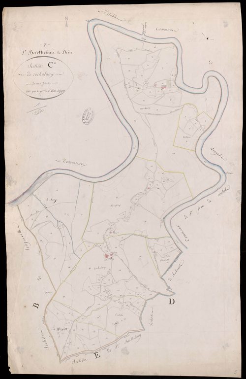Saint-Barthélemy-le-Plain - Section C - Feuillet 1