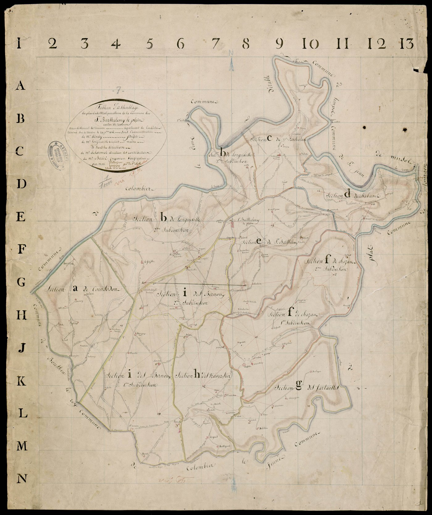 Saint-Barthélemy-le-Plain - Tableau d'assemblage