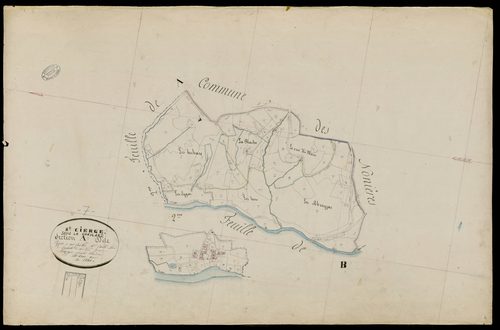 Saint-Cierge-sous-le-Cheylard - Section A - Feuillet 3