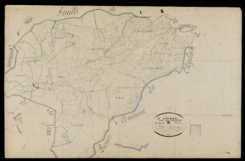 Saint-Cierge-sous-le-Cheylard - Section B - Feuillet 1