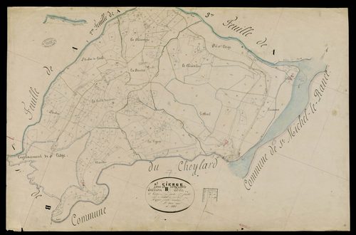 Saint-Cierge-sous-le-Cheylard - Section B - Feuillet 2