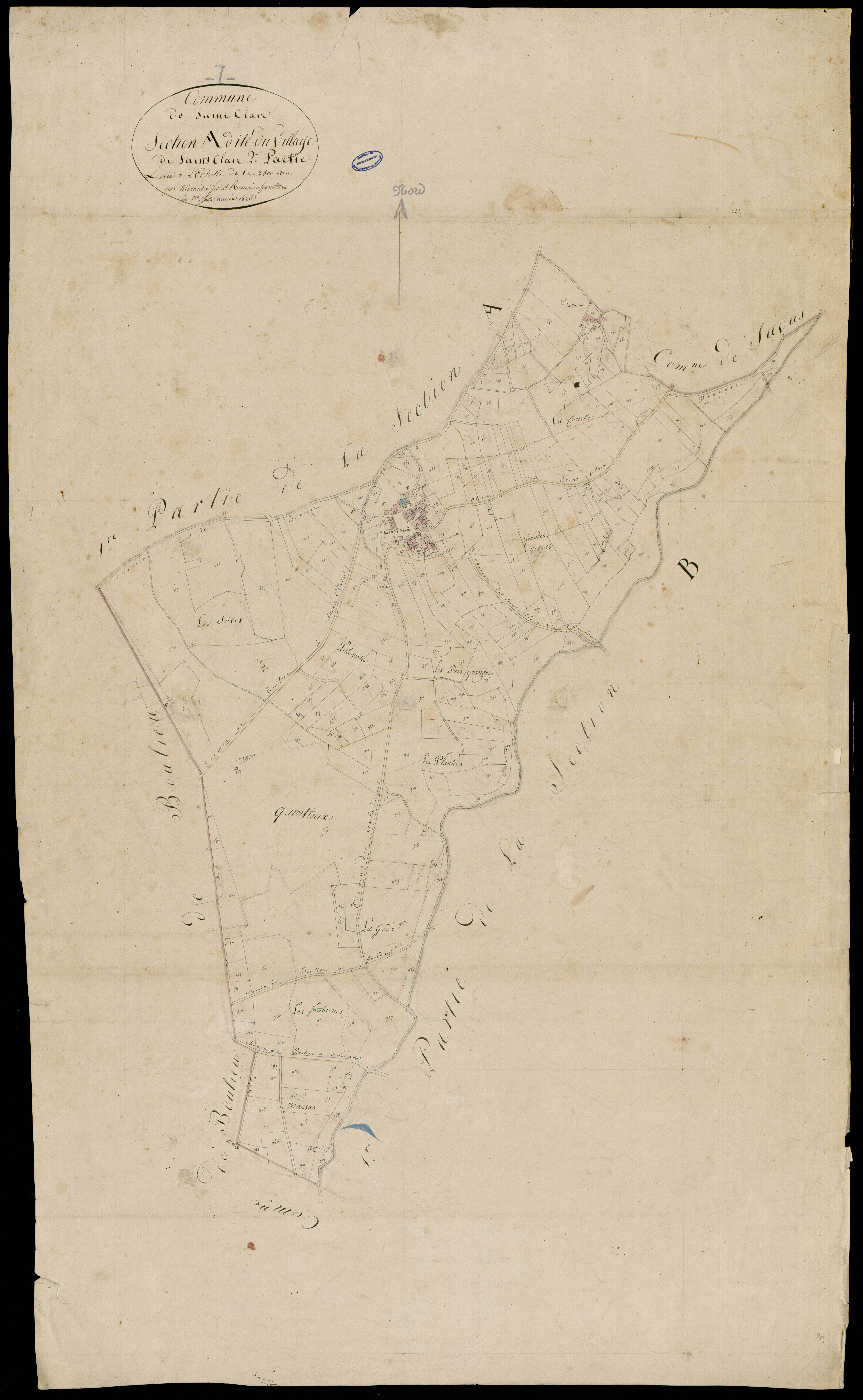 Saint-Clair - Section A - Feuillet 2
