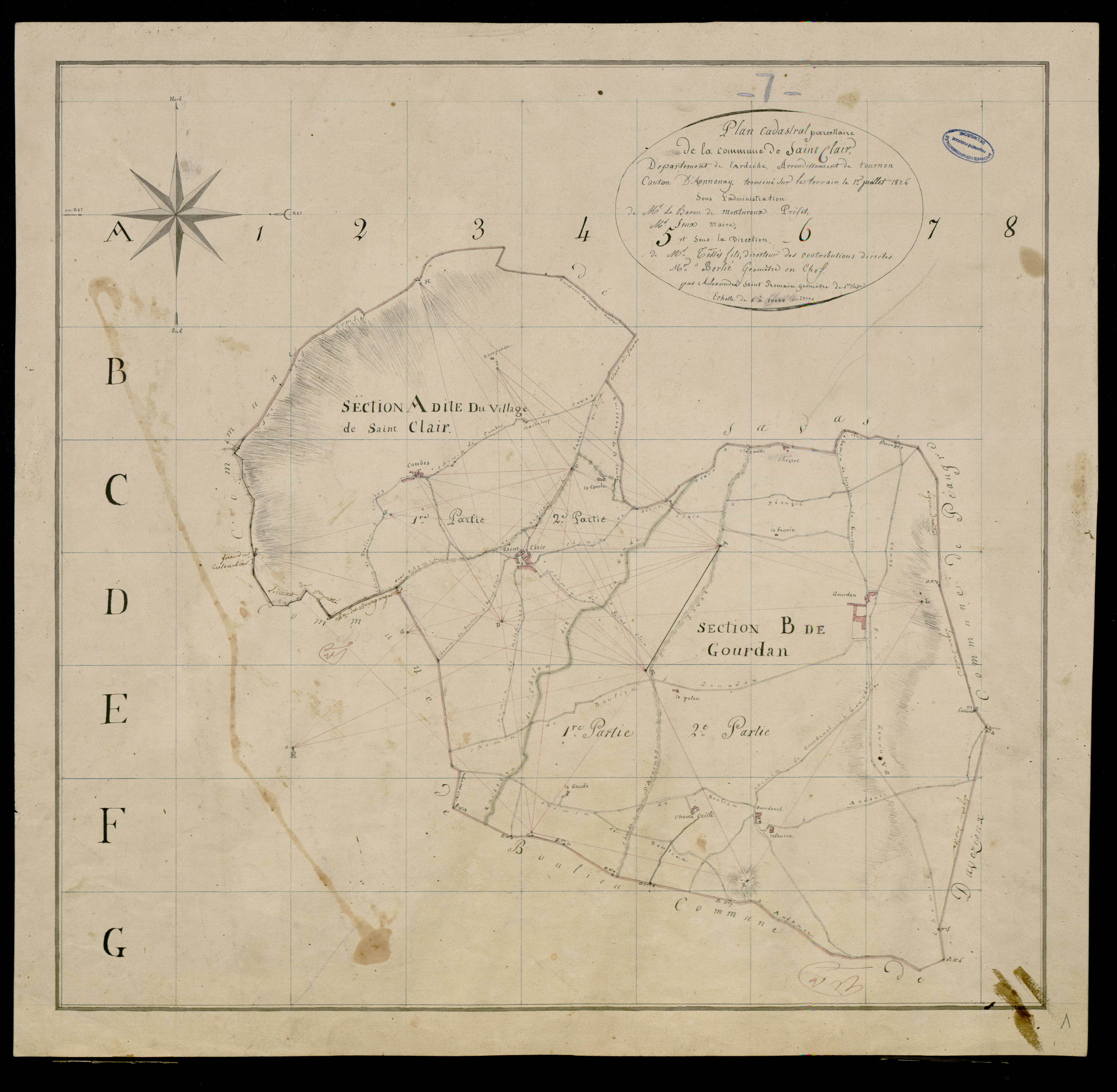 Saint-Clair - Tableau d'assemblage