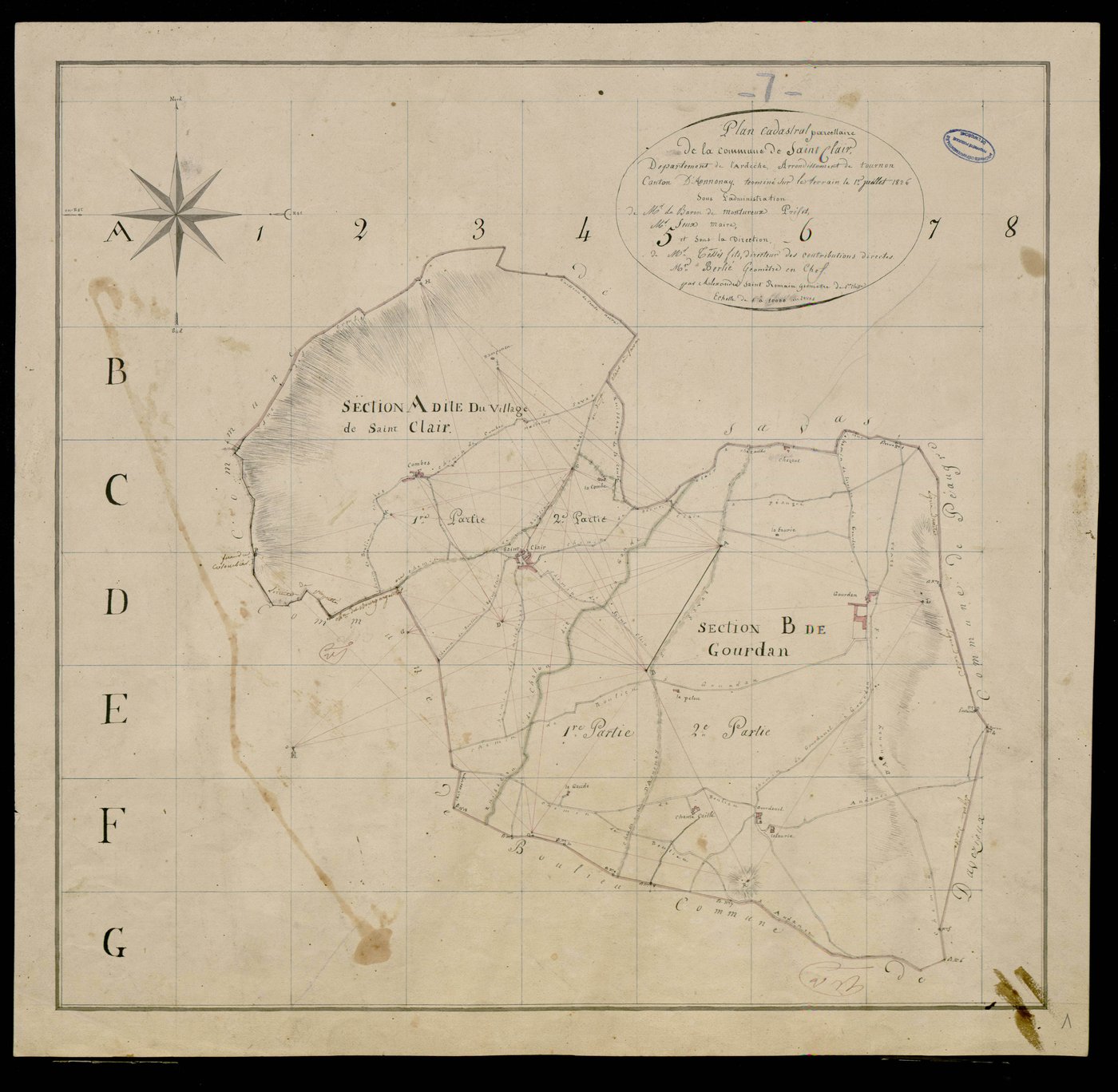 Saint-Clair - Tableau d'assemblage