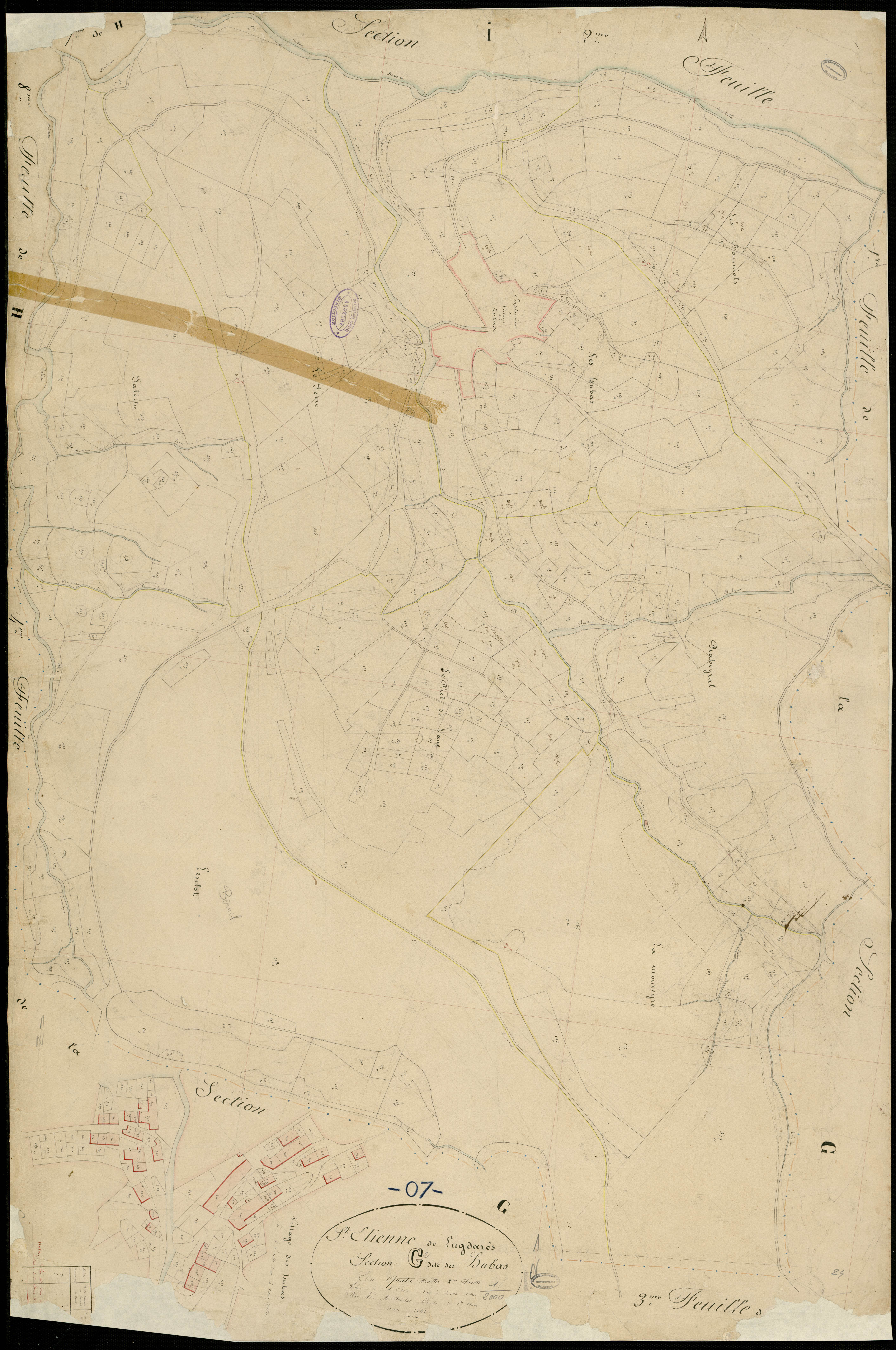 Saint-Etienne-de-Lugdarès - Section G - Feuillet 2