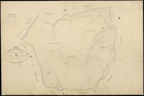 Saint-Etienne-de-Lugdarès - Section H - Feuillet 8