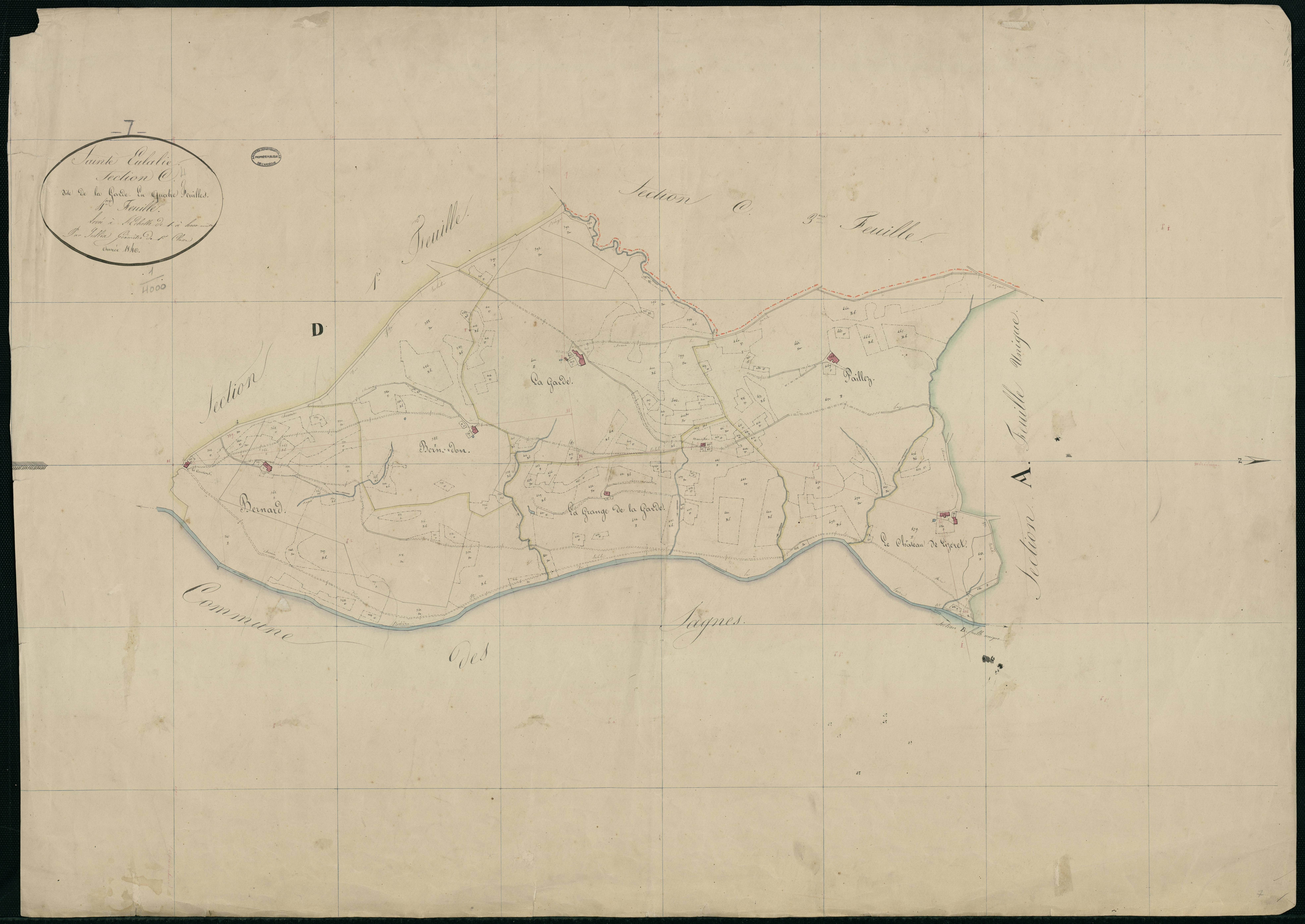 Sainte-Eulalie - Section C - Feuillet 4