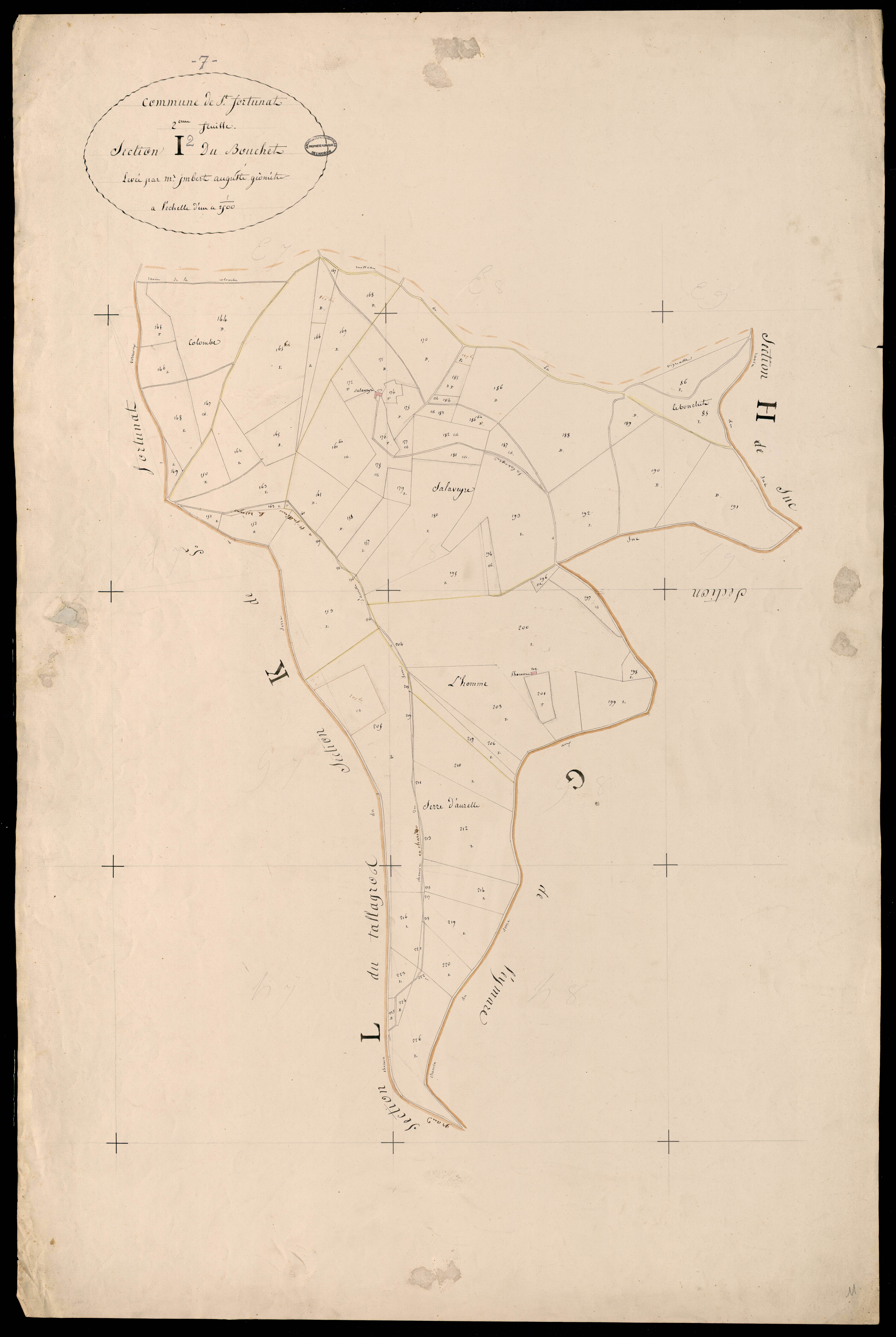 Saint-Fortunat-sur-Eyrieux - Section I - Feuillet 2
