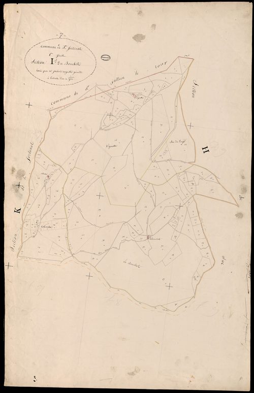 Saint-Fortunat-sur-Eyrieux - Section I - Feuillet 1