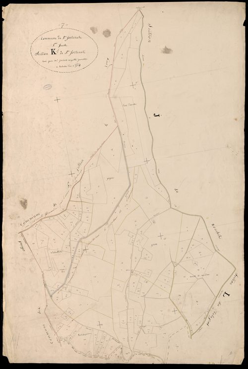 Saint-Fortunat-sur-Eyrieux - Section K - Feuillet 1