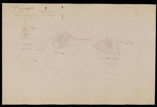 Saint-Genest-Lachamp - Section D, E - Feuillet 1, 2