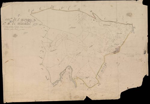 Saint-Georges-les-Bains - Section H - Feuillet 1