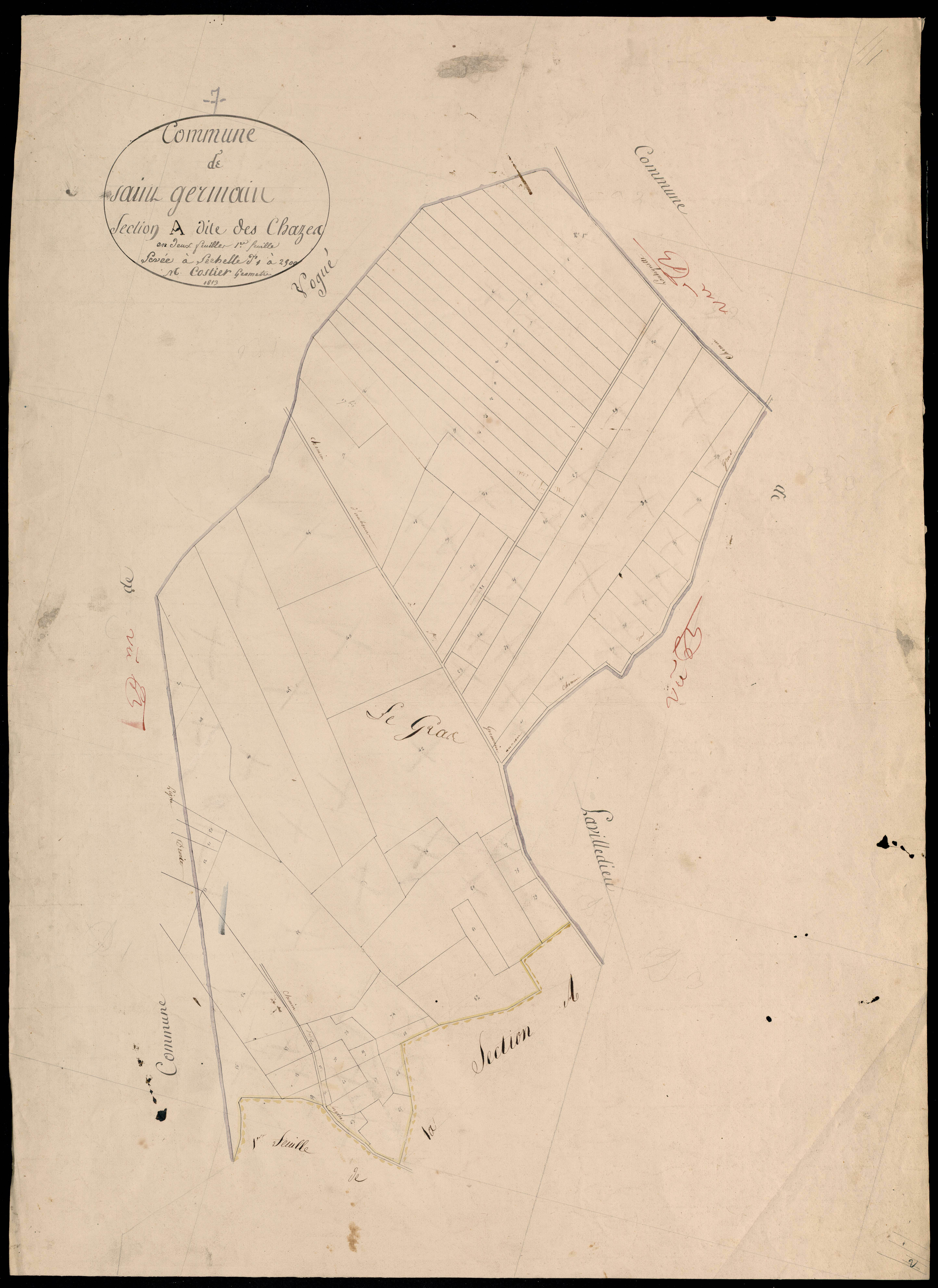 Saint-Germain - Section A - Feuillet 1
