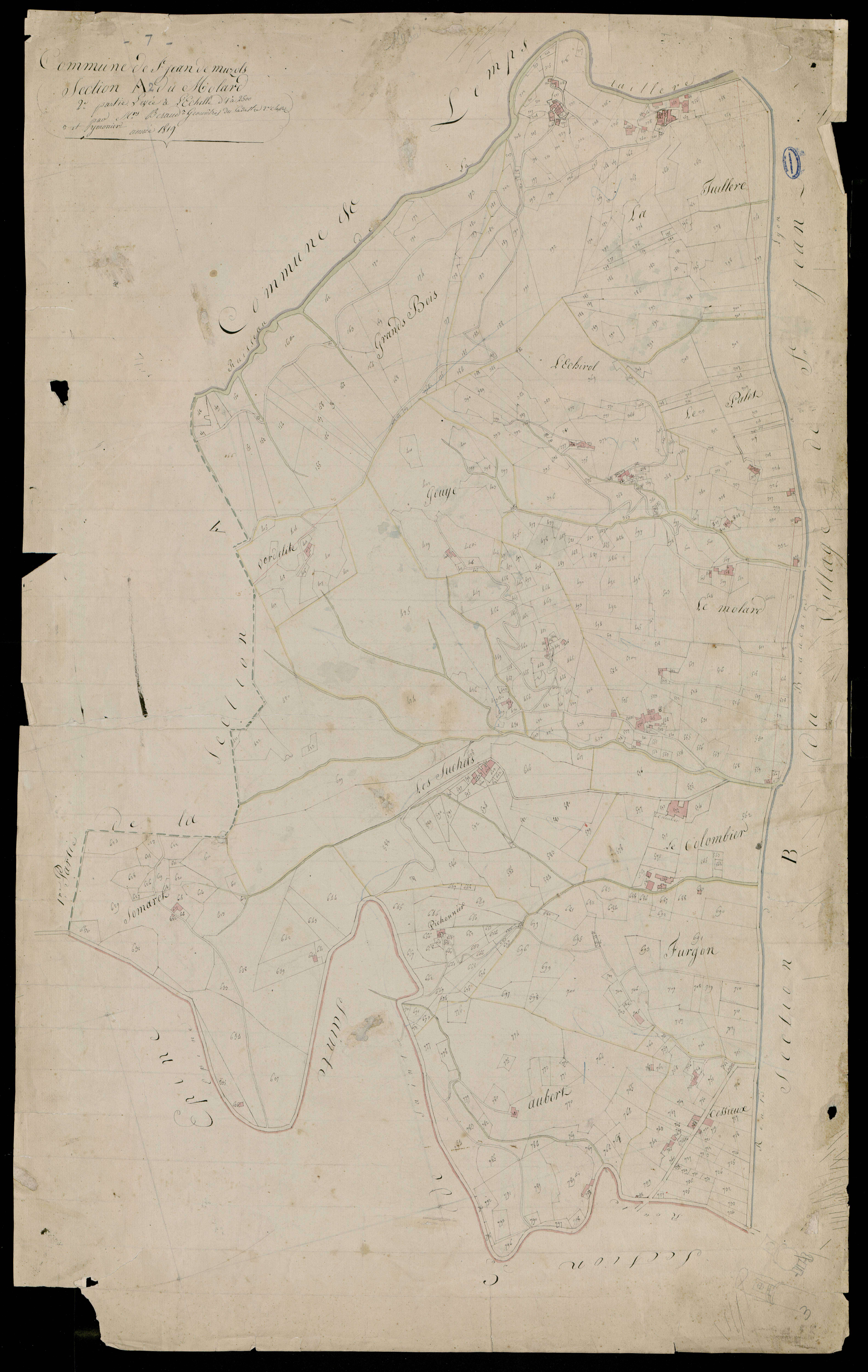 Saint-Jean-de-Muzols - Section A - Feuillet 2