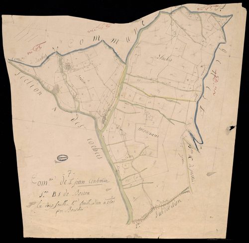 Saint-Jean-le-Centenier - Section B - Feuillet 1