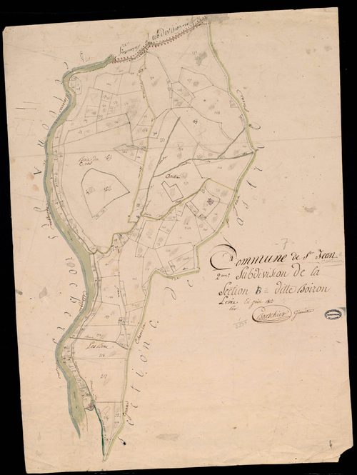 Saint-Jean-le-Centenier - Section B - Feuillet 2
