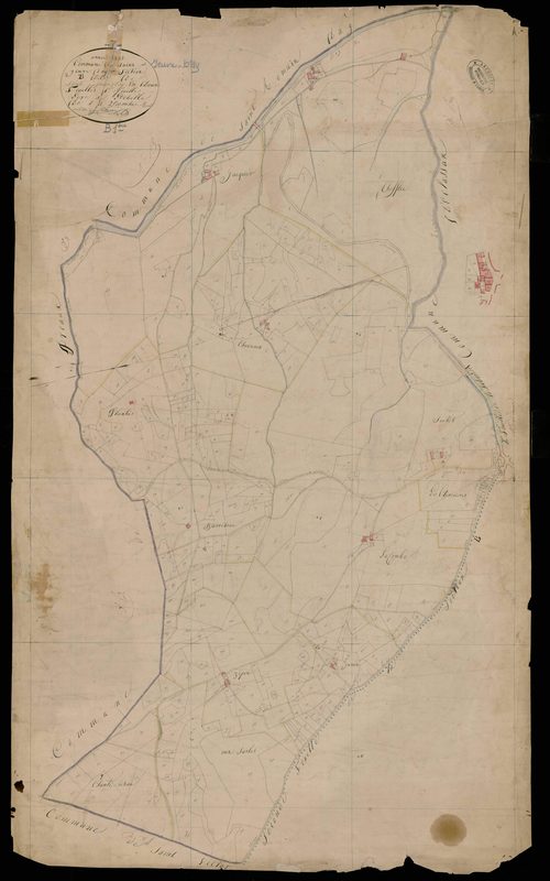 Saint-Jeure-d'Ay - Section B - Feuillet 1