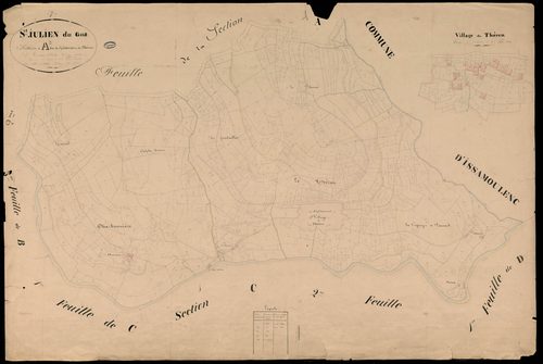 Saint-Julien-du-Gua - Section A - Feuillet 3