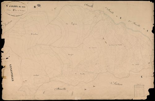 Saint-Julien-du-Gua - Section B - Feuillet 3