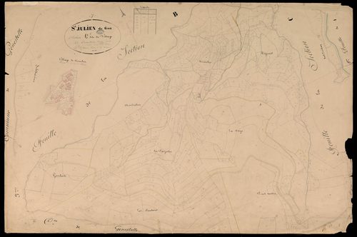 Saint-Julien-du-Gua - Section C - Feuillet 1