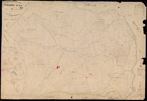 Saint-Julien-du-Gua - Section C - Feuillet 2