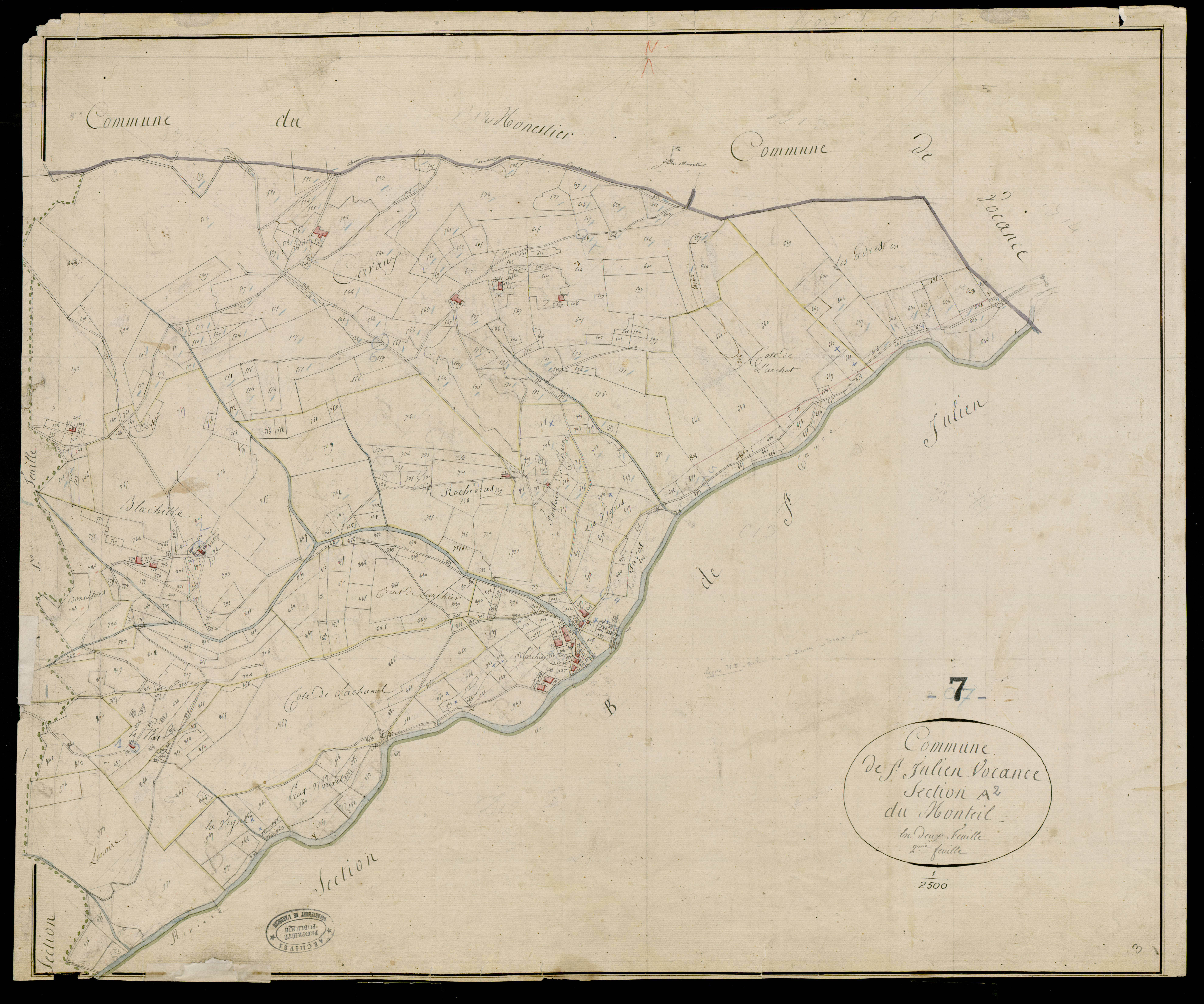 Saint-Julien-Vocance - Section A - Feuillet 2