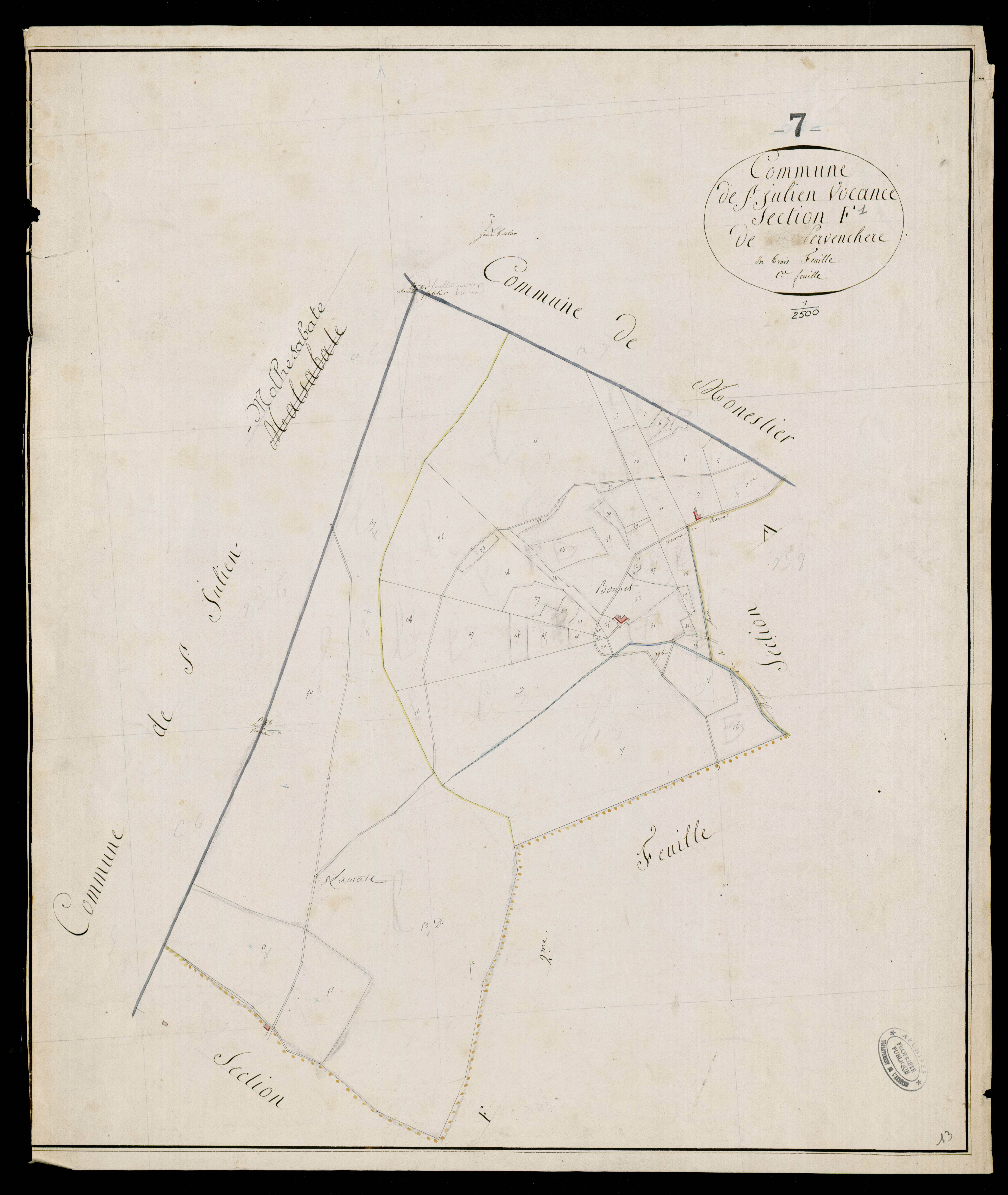 Saint-Julien-Vocance - Section F - Feuillet 1
