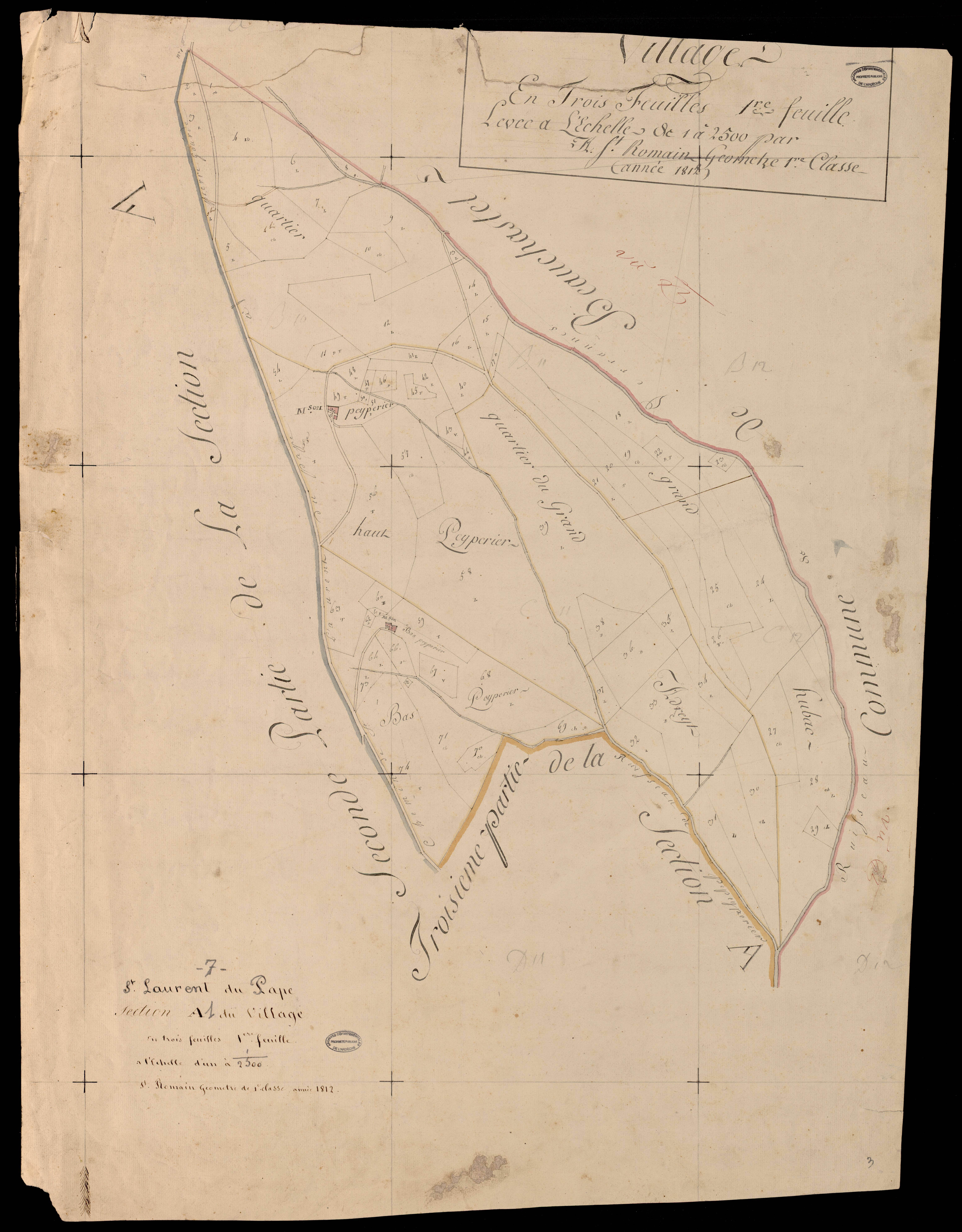 Saint-Laurent-du-Pape - Section A - Feuillet 1