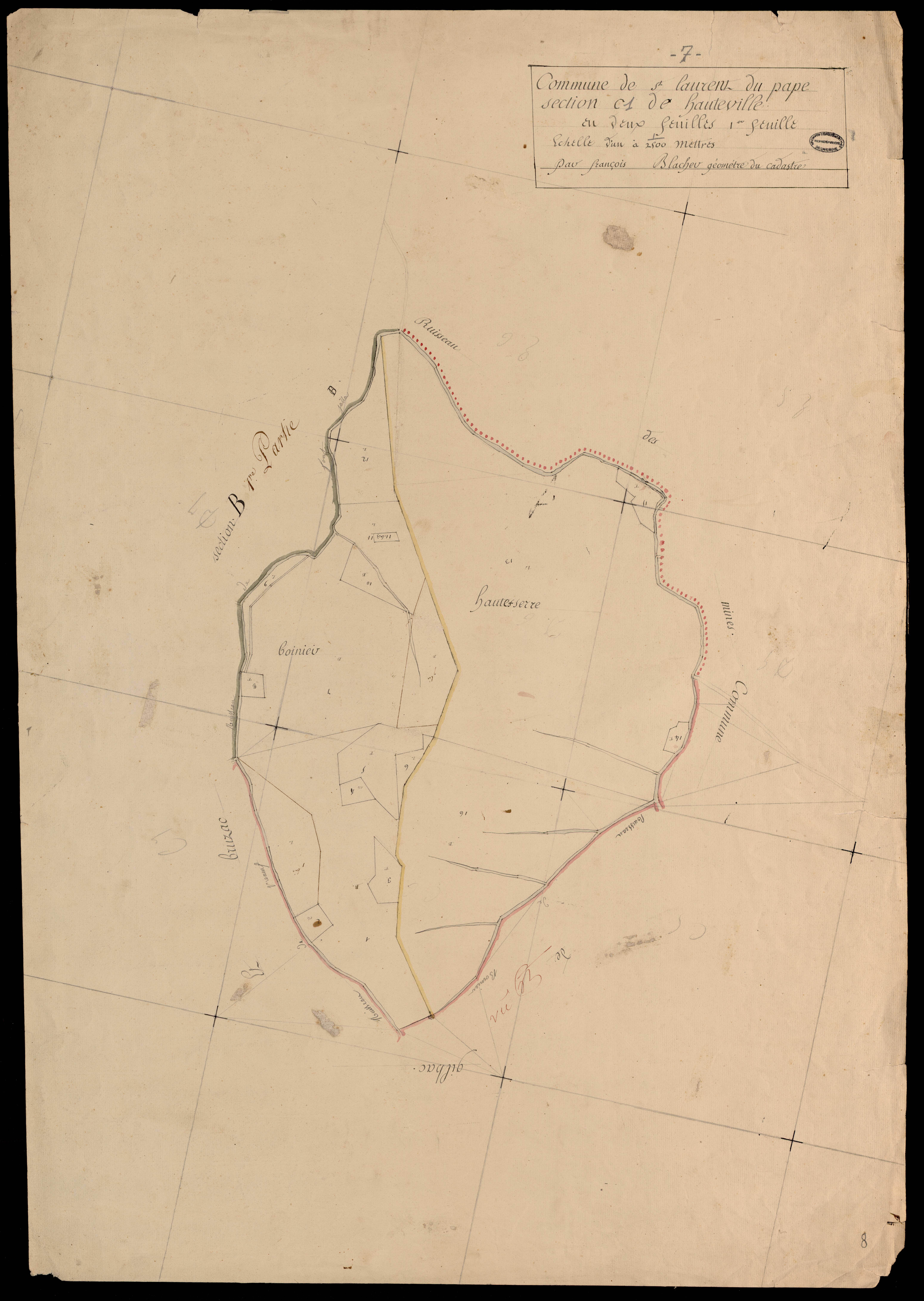 Saint-Laurent-du-Pape - Section C - Feuillet 1