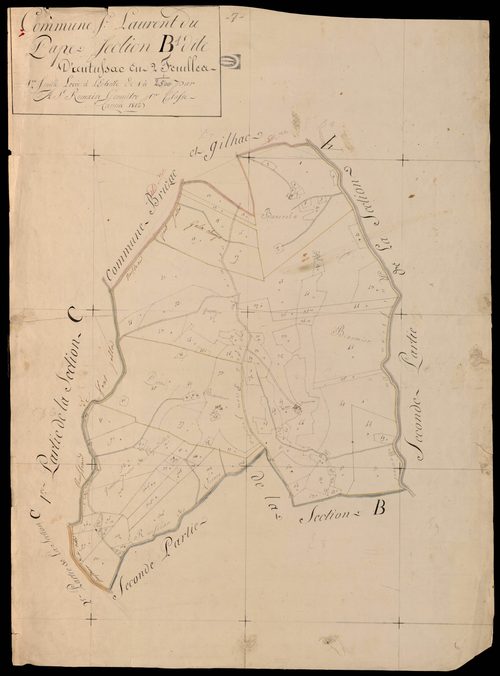 Saint-Laurent-du-Pape - Section B - Feuillet 1