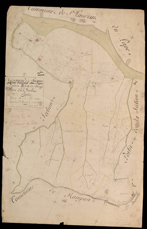 Saint-Laurent-du-Pape - Section E - Feuillet 2