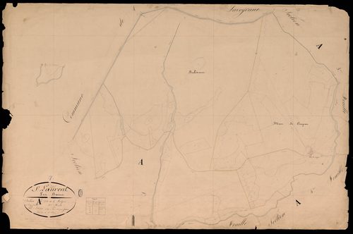 Saint-Laurent-les-Bains - Section A - Feuillet 2