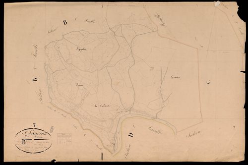 Saint-Laurent-les-Bains - Section B - Feuillet 2