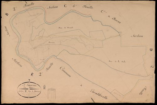 Saint-Laurent-les-Bains - Section D - Feuillet 1