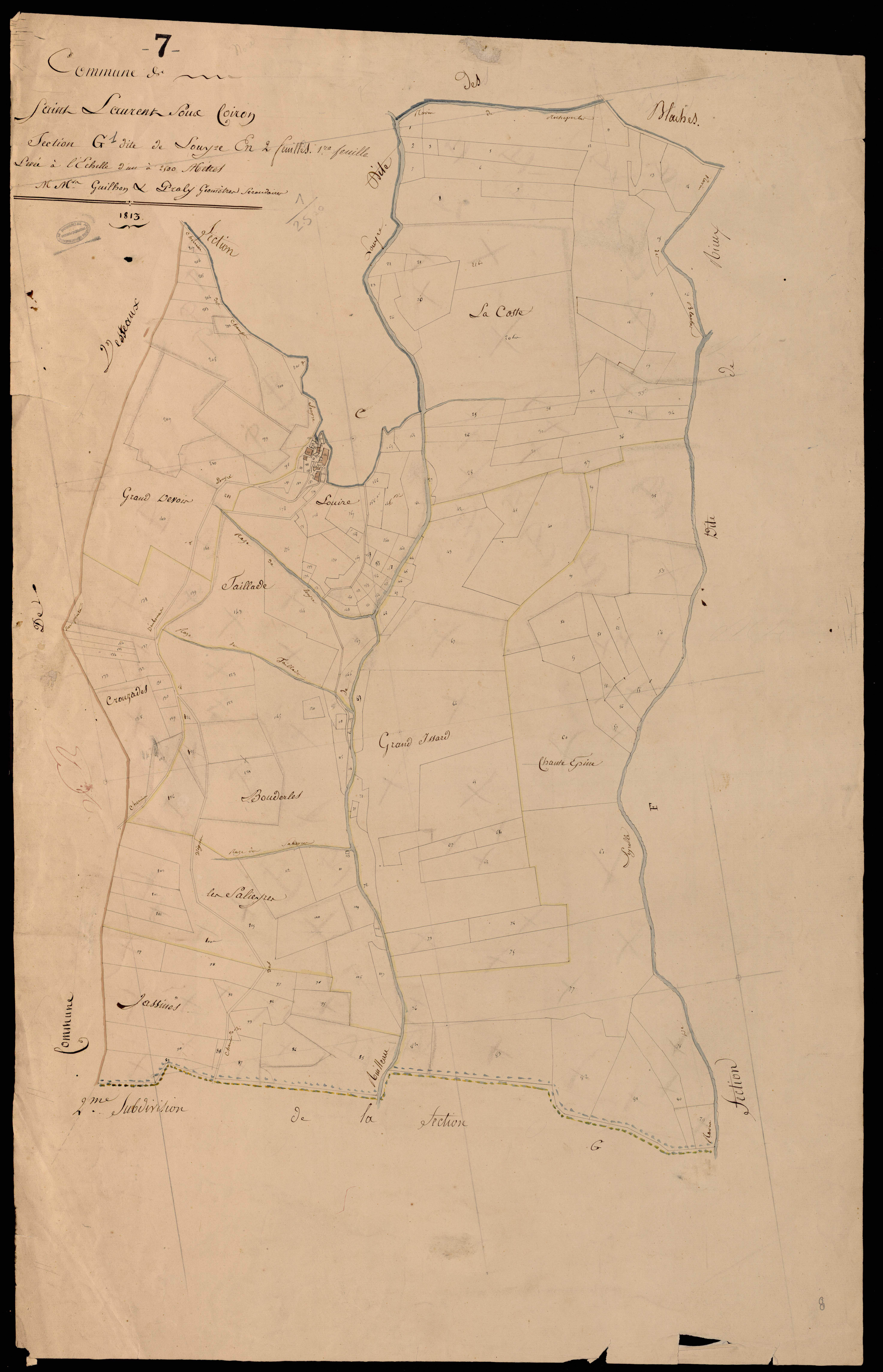 Saint-Laurent-sous-Coiron - Section G - Feuillet 1