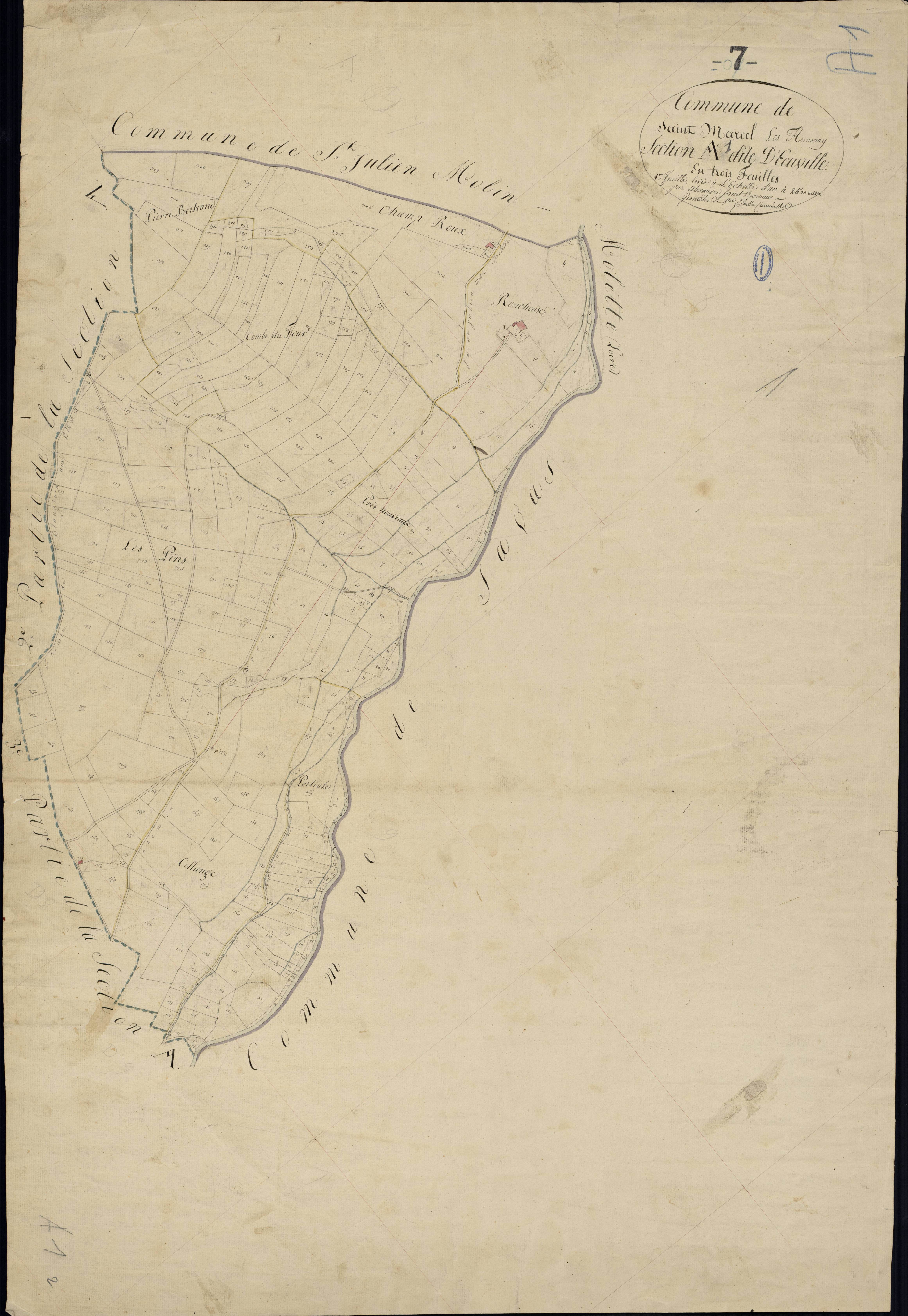 Saint-Marcel-lès-Annonay - Section A - Feuillet 1