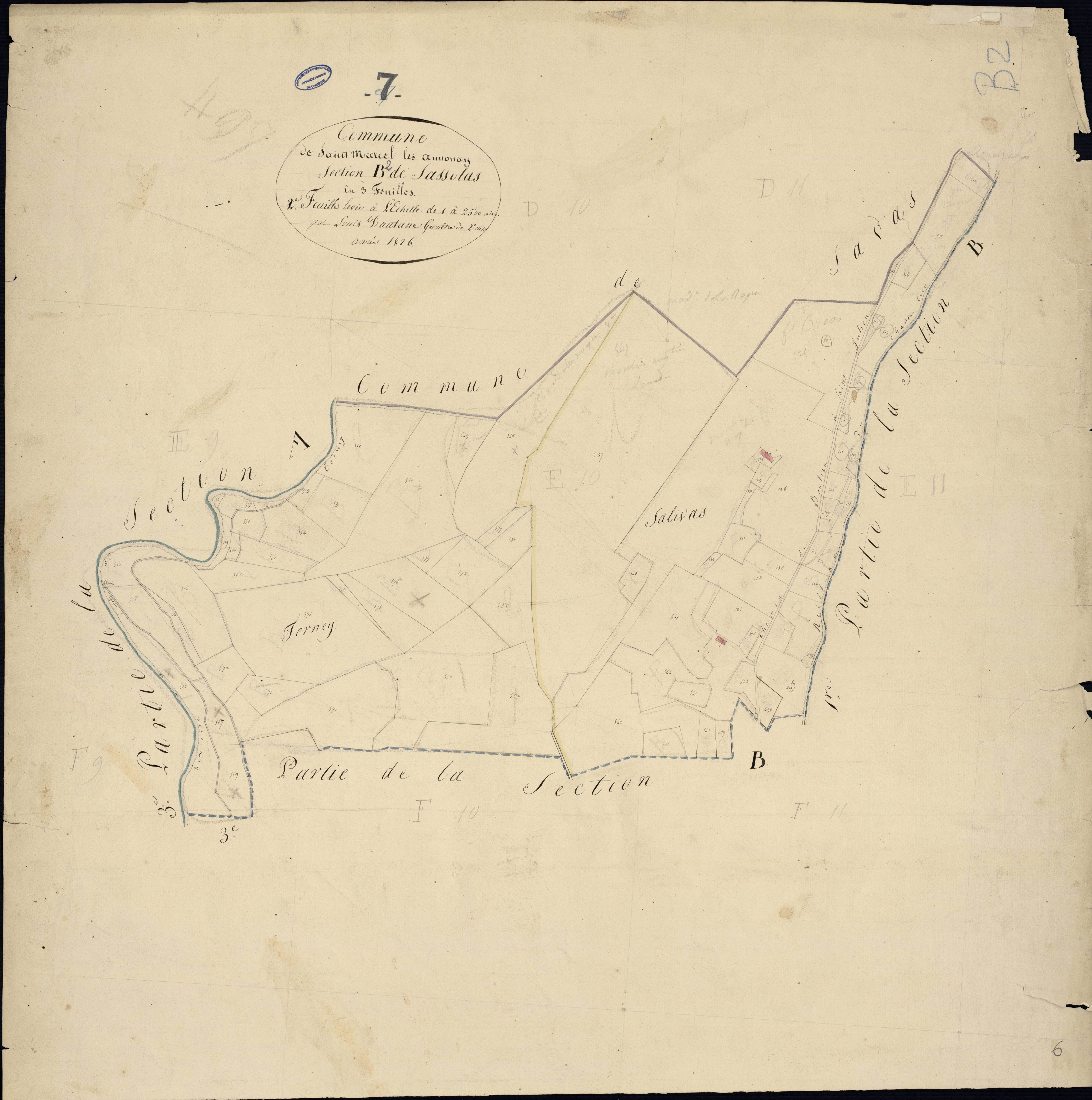 Saint-Marcel-lès-Annonay - Section B - Feuillet 2