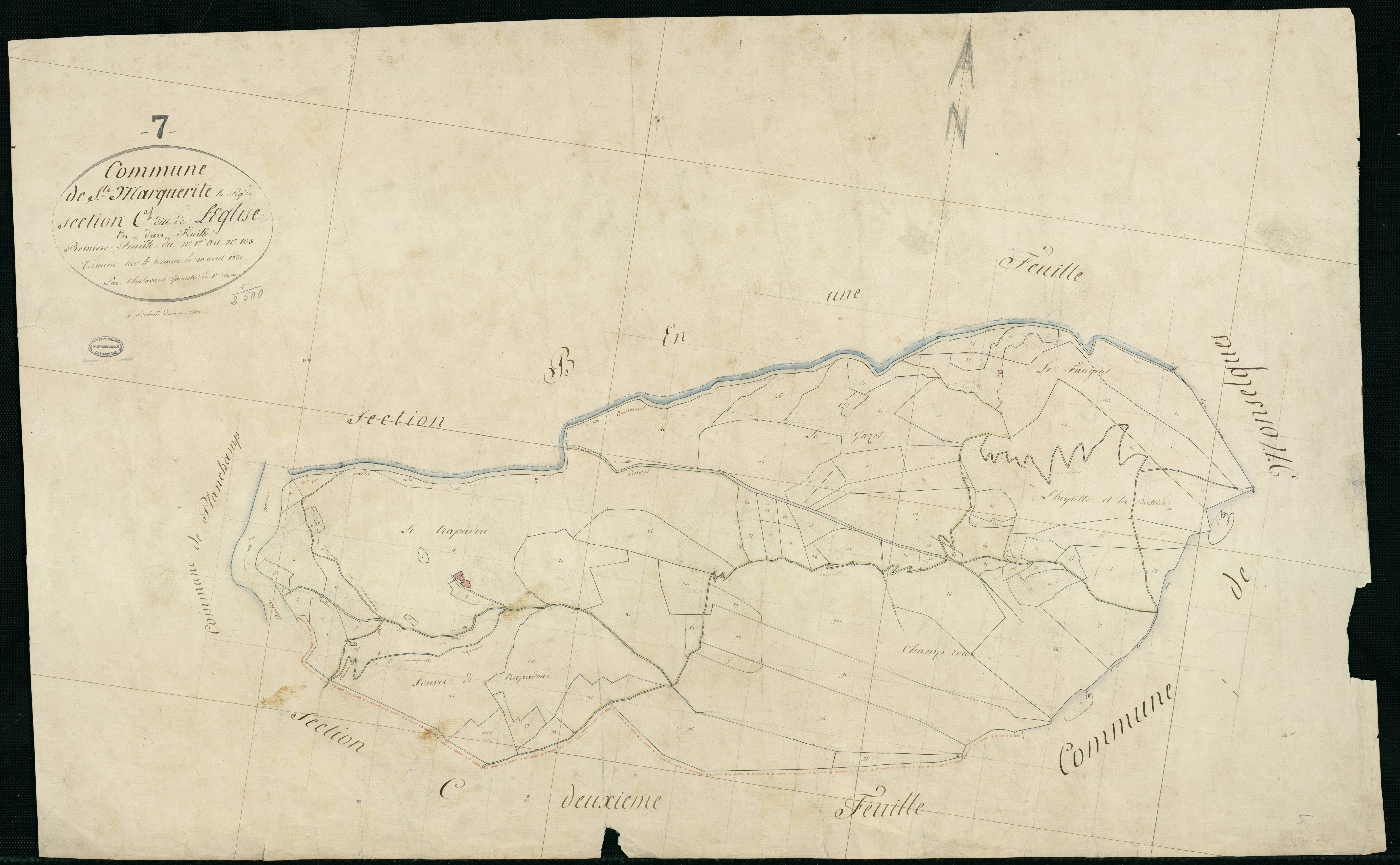 Sainte-Marguerite-Lafigère - Section C - Feuillet 1