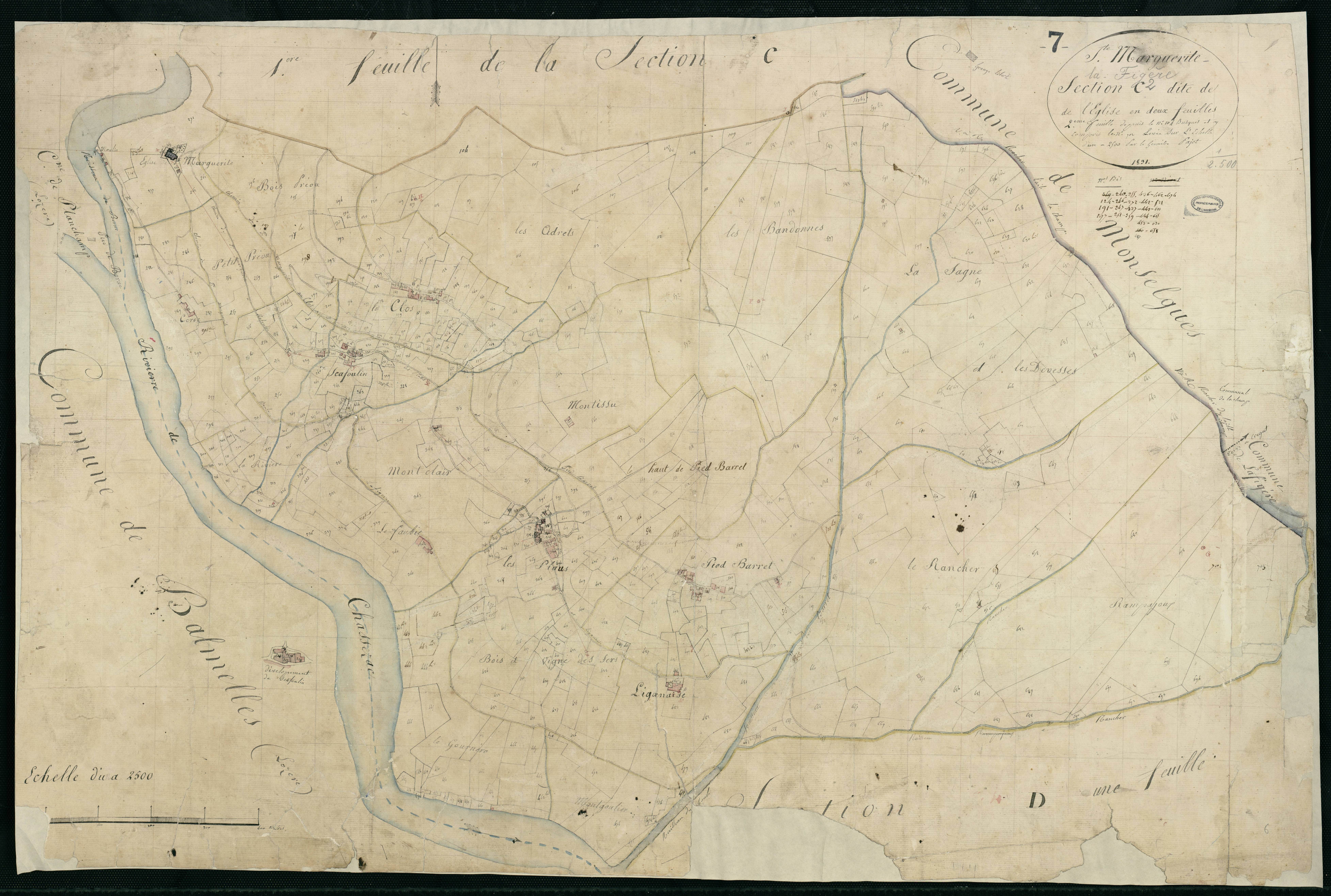 Sainte-Marguerite-Lafigère - Section C - Feuillet 2