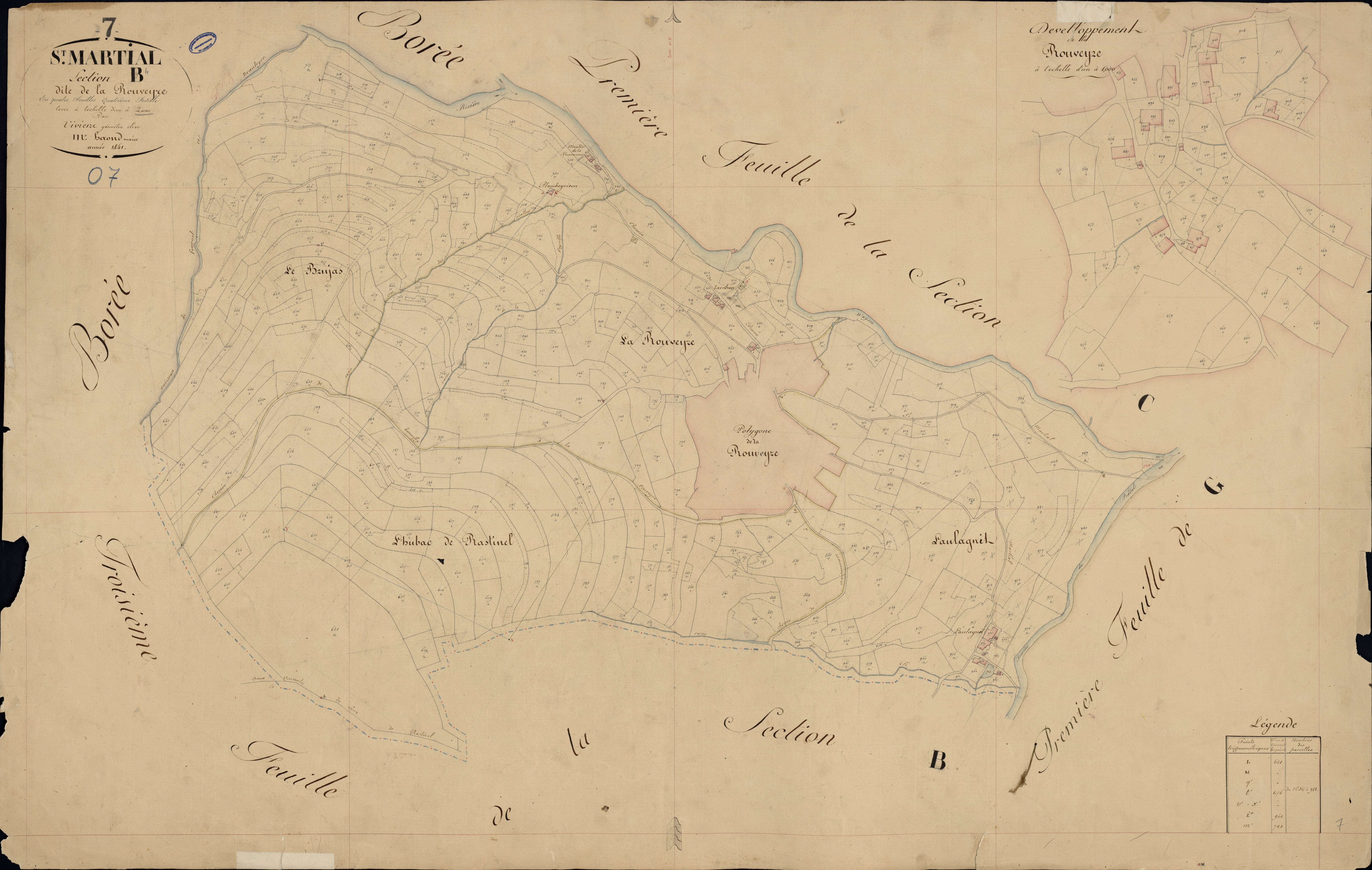 Saint-Martial - Section B - Feuillet 4
