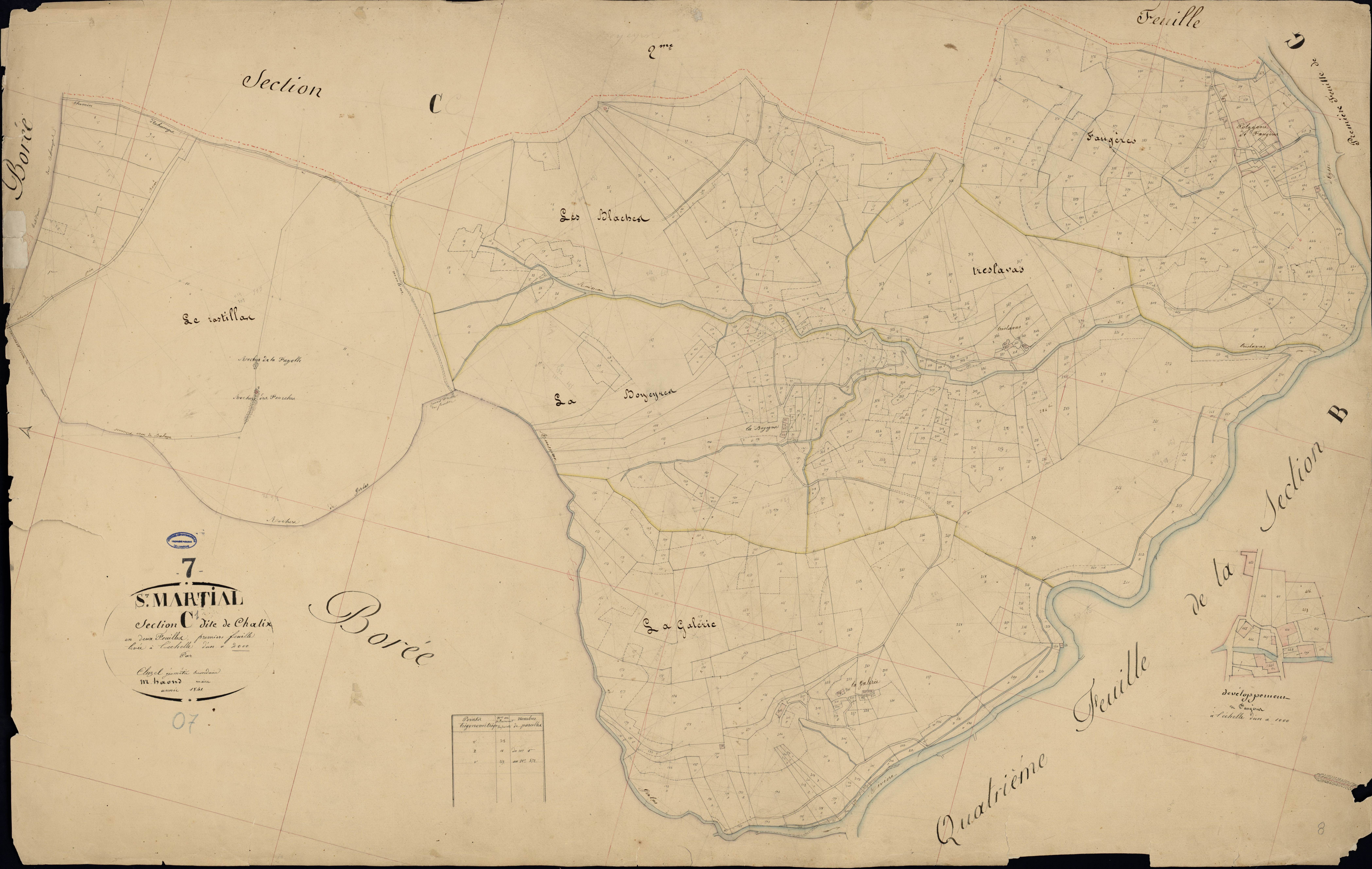 Saint-Martial - Section C - Feuillet 1