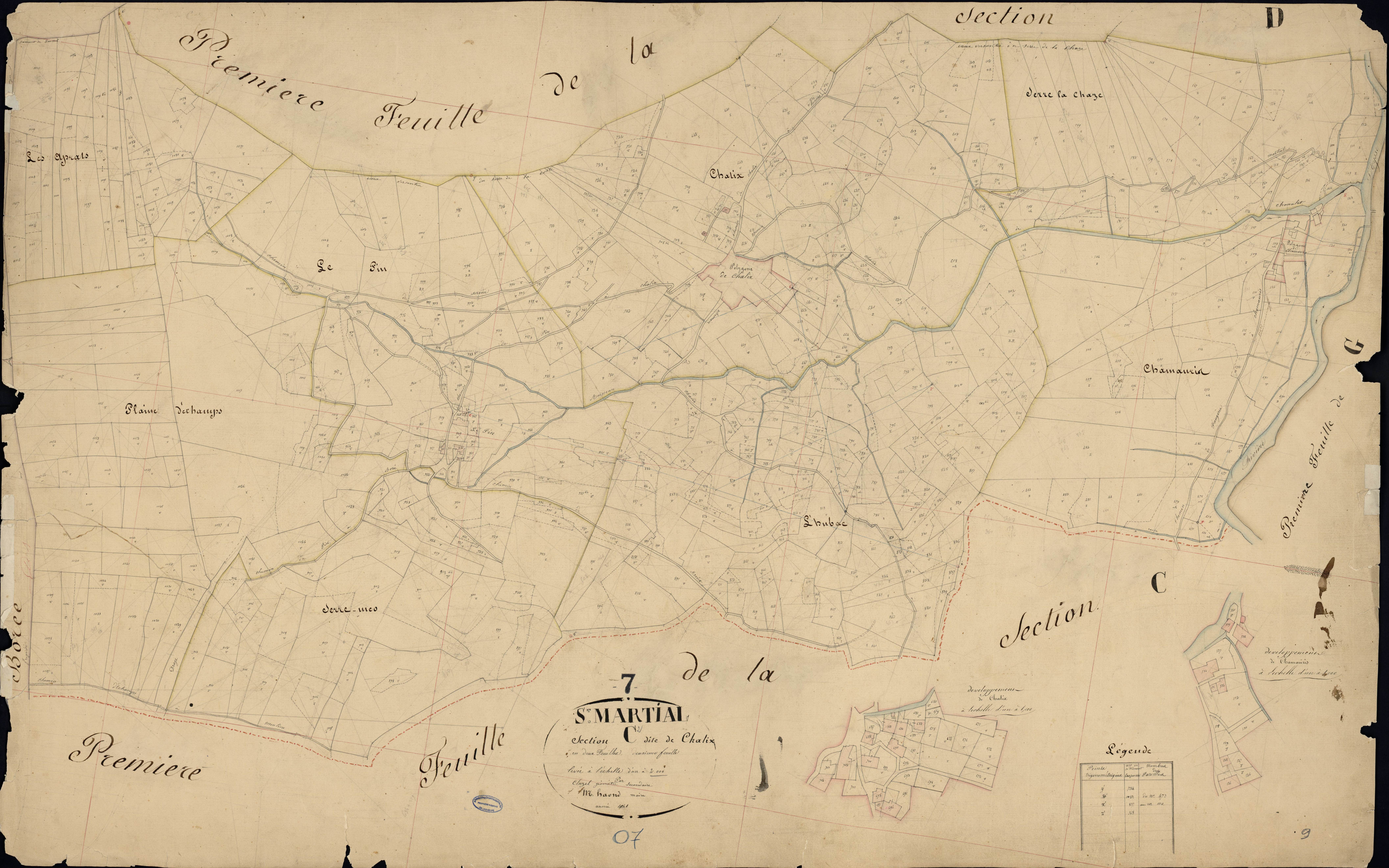 Saint-Martial - Section C - Feuillet 2