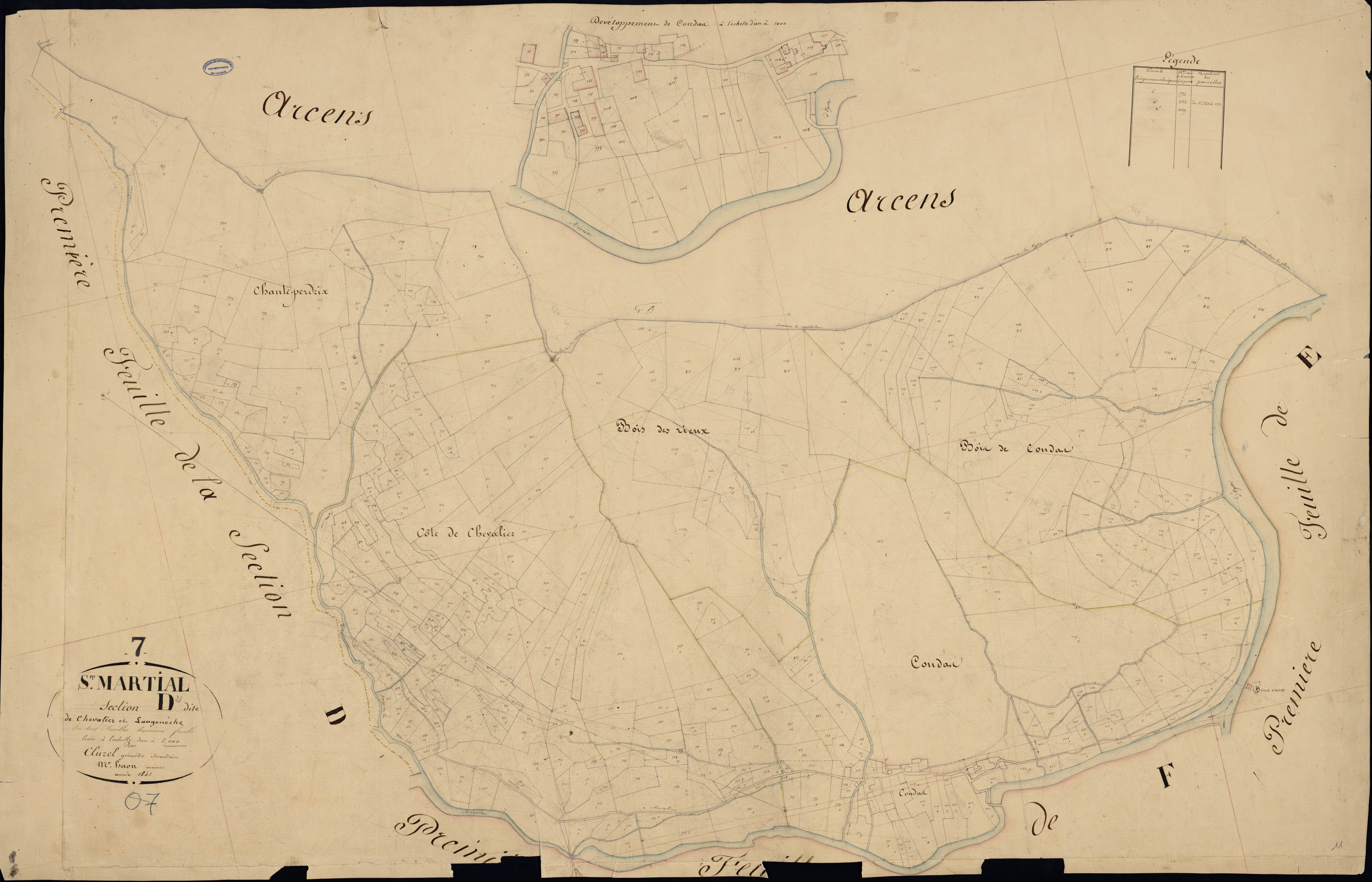 Saint-Martial - Section D - Feuillet 2