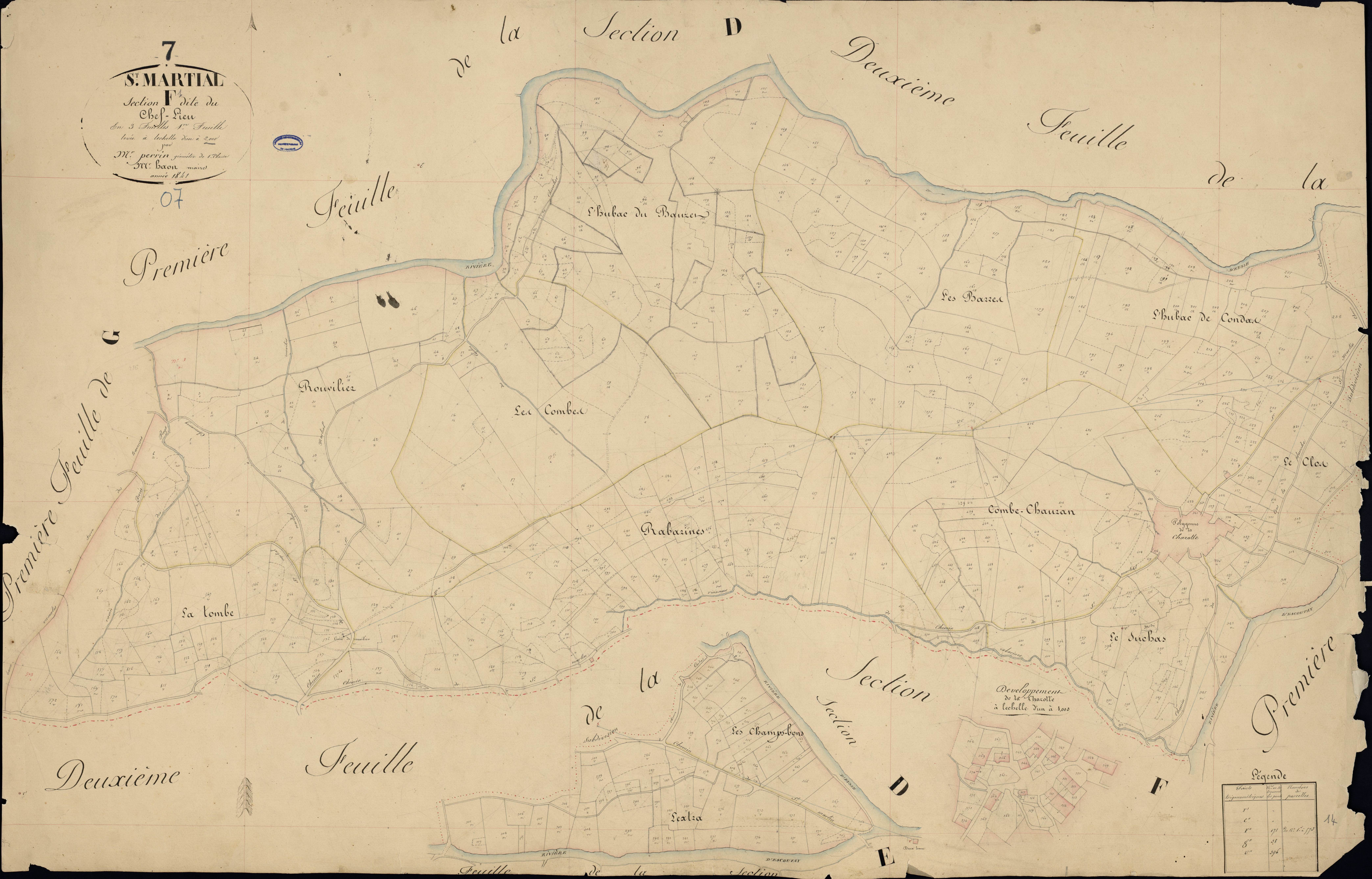 Saint-Martial - Section F - Feuillet 1
